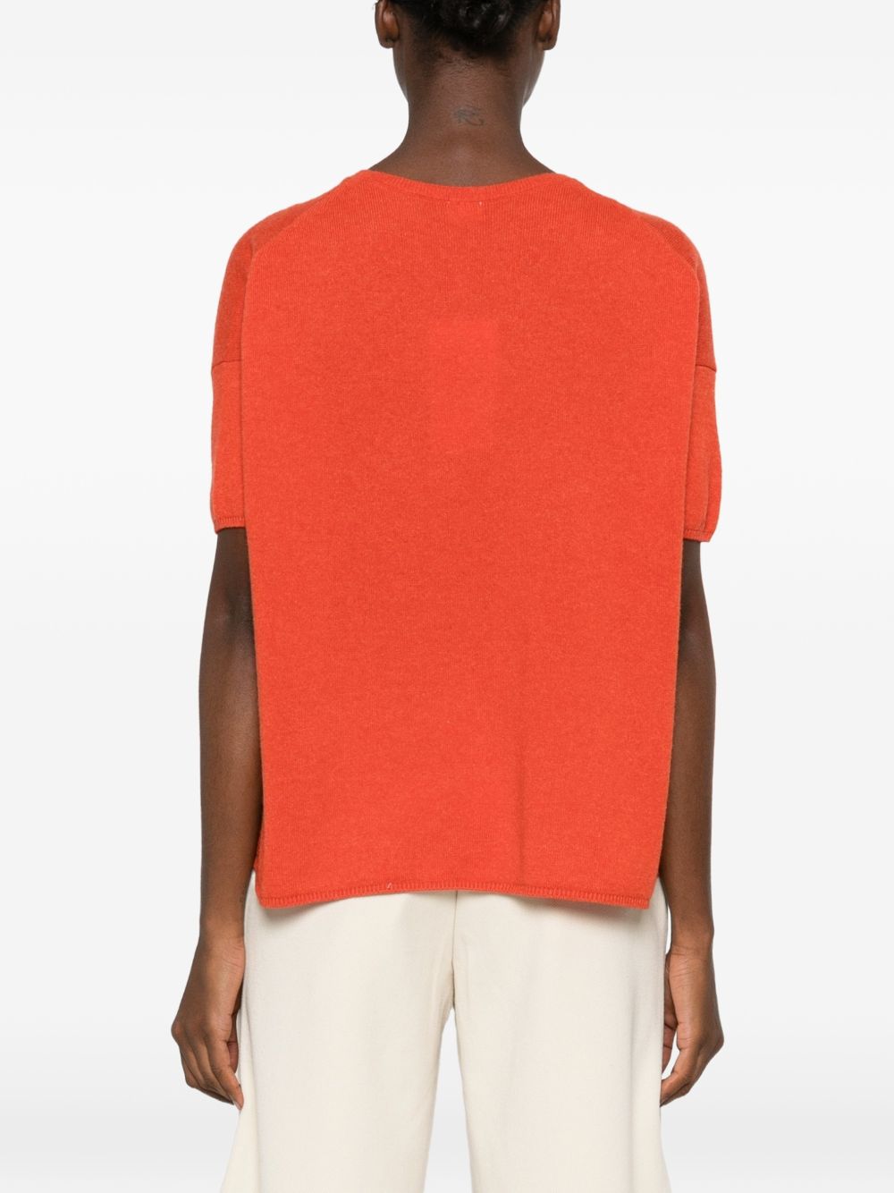 CT PLAGE Sweaters ORANGE – 100% Cashmere - view 2