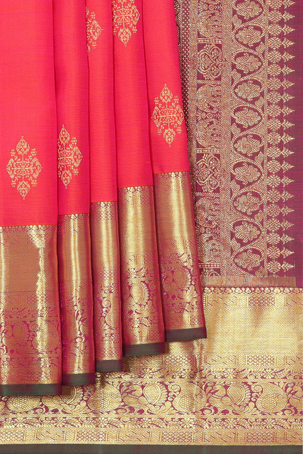 Kalanjali Kanchi Pattu Pink Saree – Women's