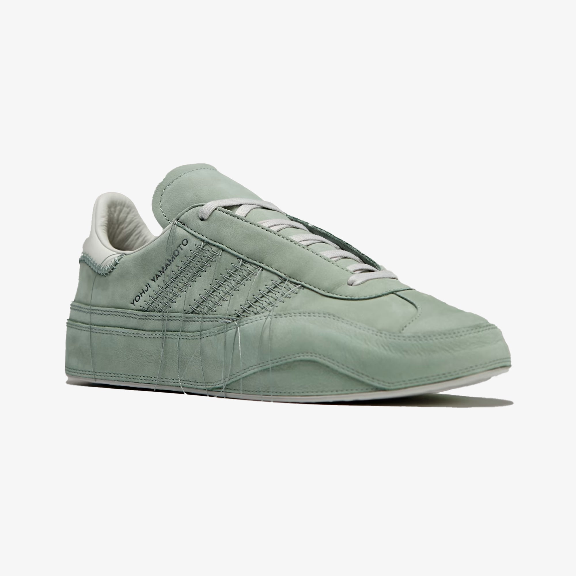 Y-3 | Gazelle { Silver Green/ Off White /light Brown - view 2