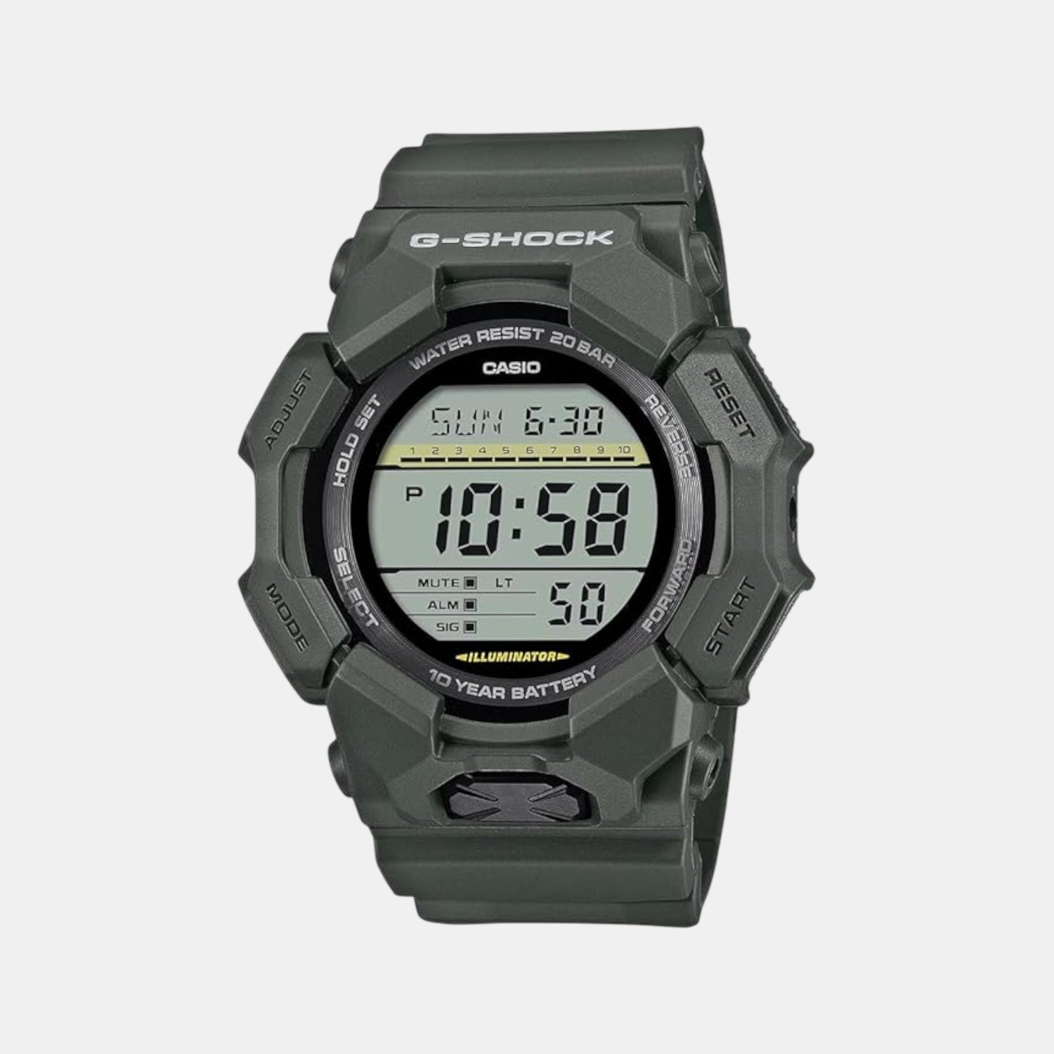 Casio G-Shock Men Quartz Black Dial Digital Resin Watch G1605