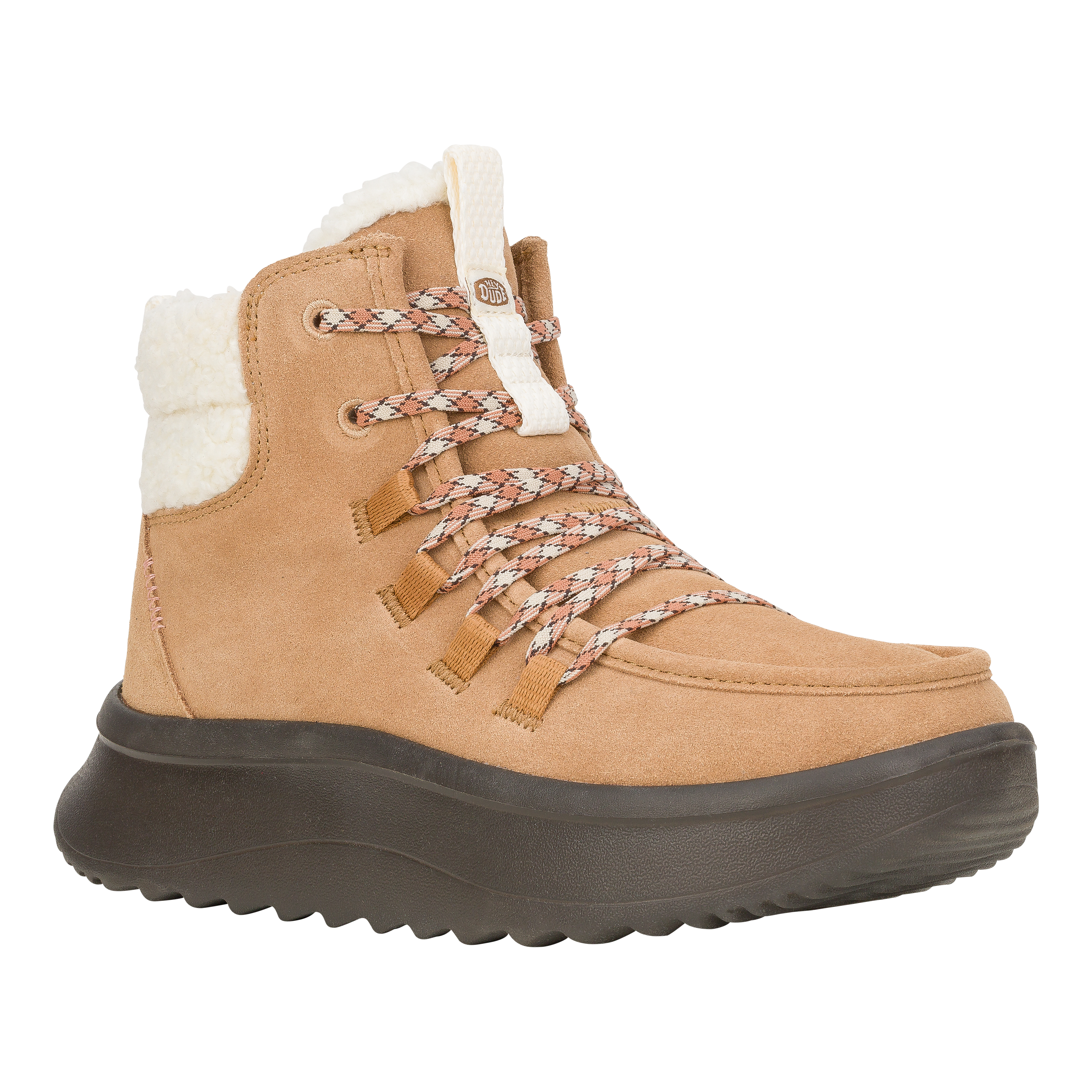 HEYDUDE shoes Wendy Peak Apres Suede Cozy - Chestnut/Black - view 8
