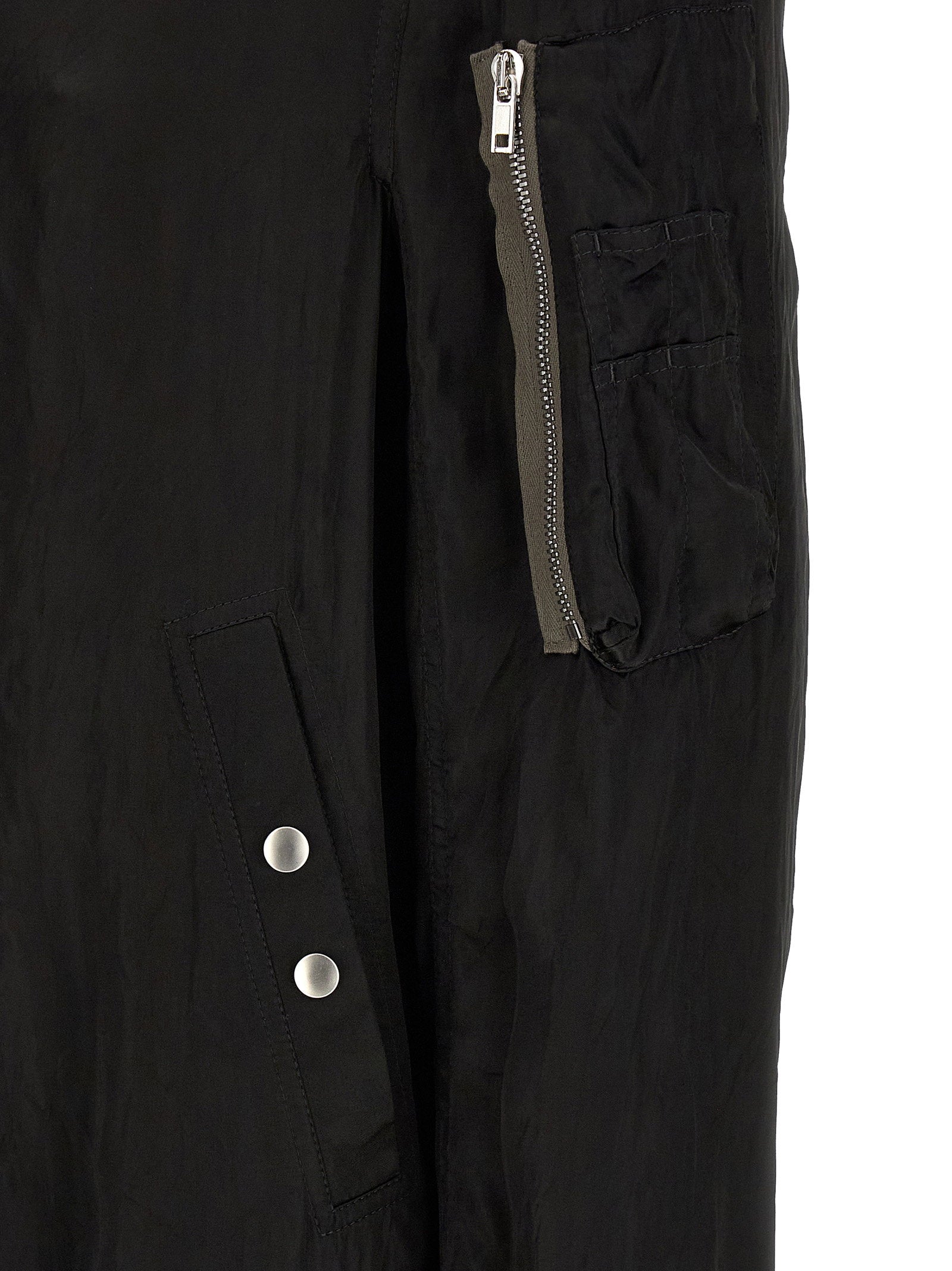 Rick Owens Classic Flight Bomber Jacket – 100% cupro - view 4