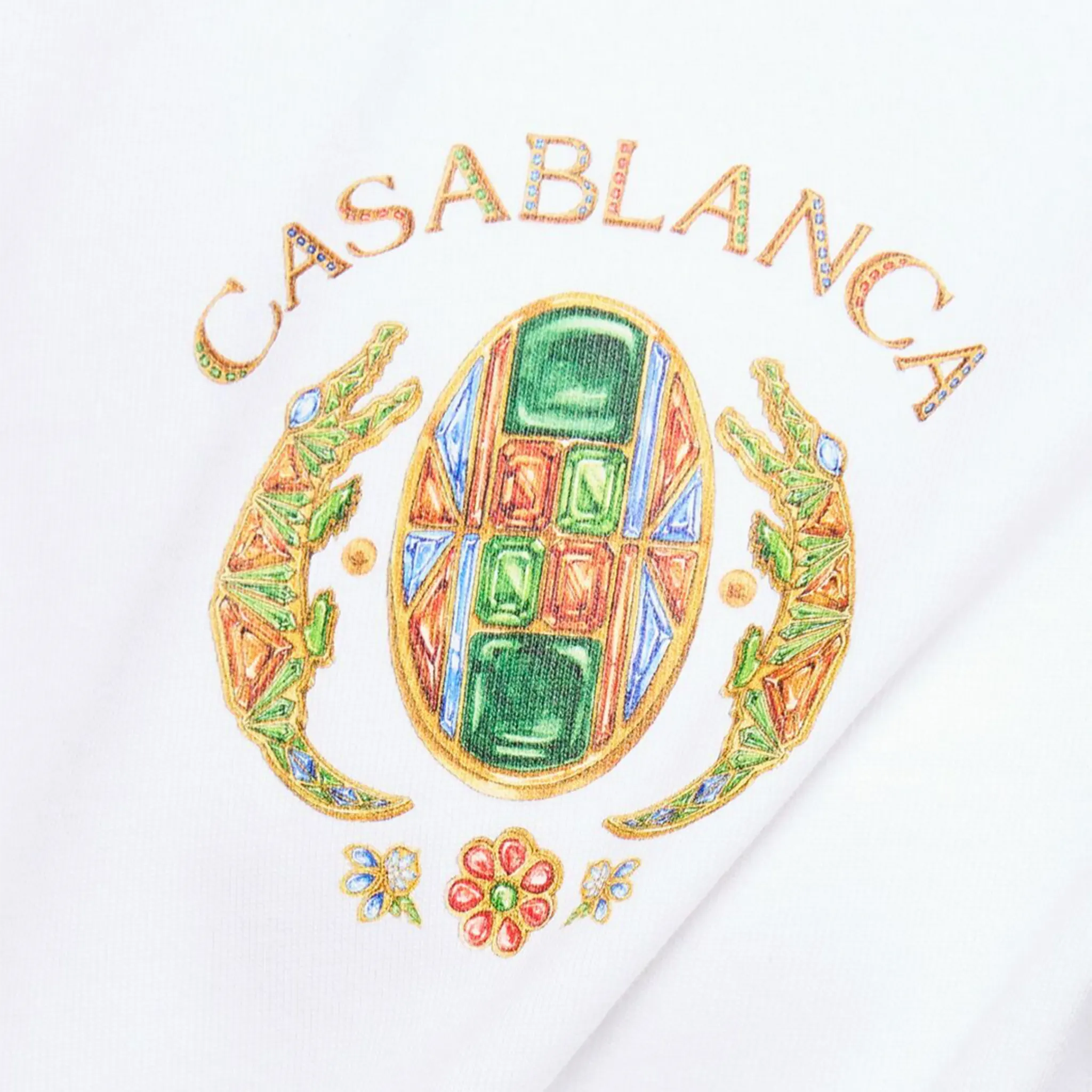 Casablanca Joyaux D'Afrique Tennis Club White T-Shirt - view 3