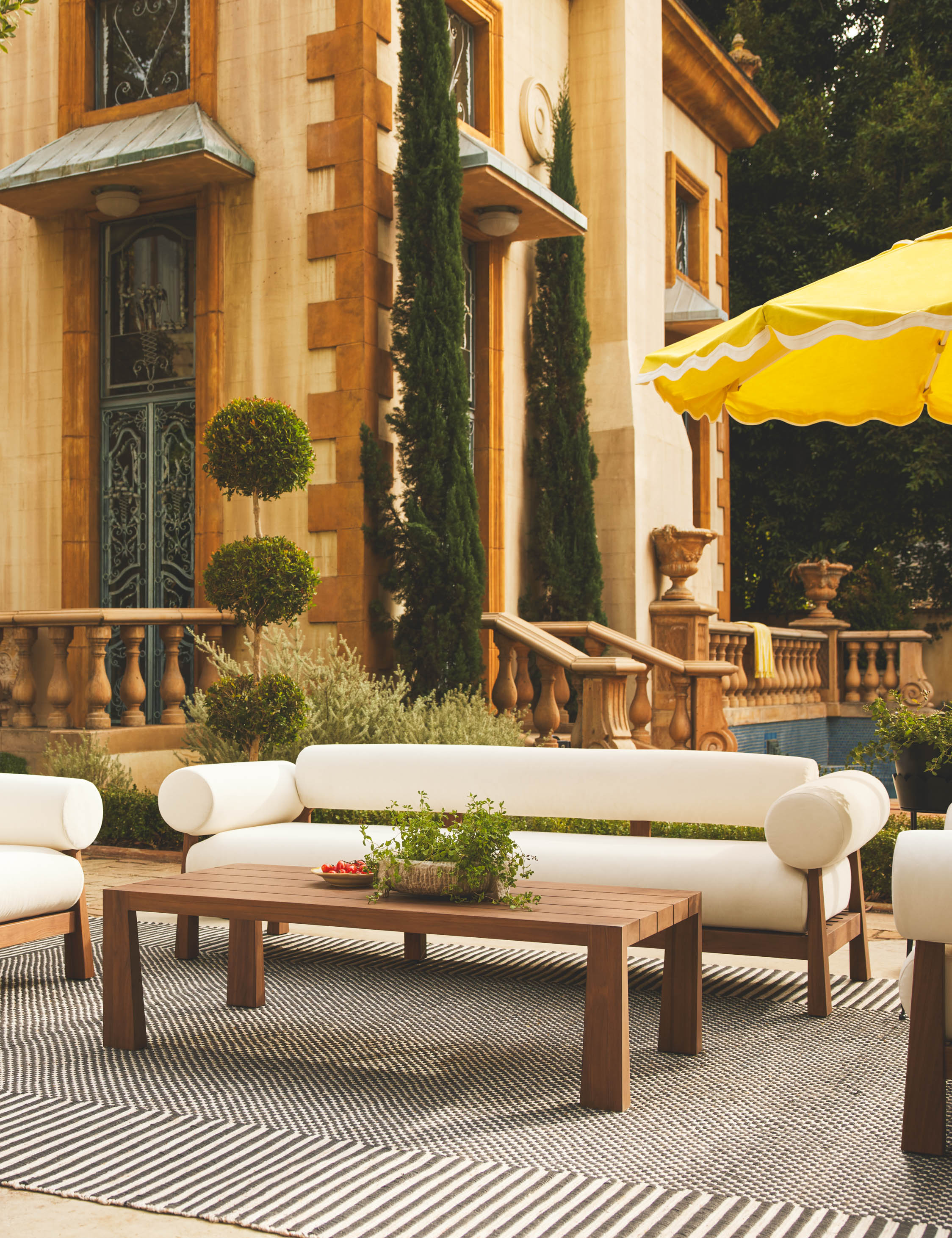 Lulu and Georgia Bassano Outdoor Sofa – Espresso - view 2