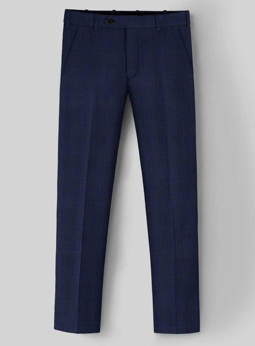 StudioSuits Napolean Xina Tartan Blue Wool Suit - view 5