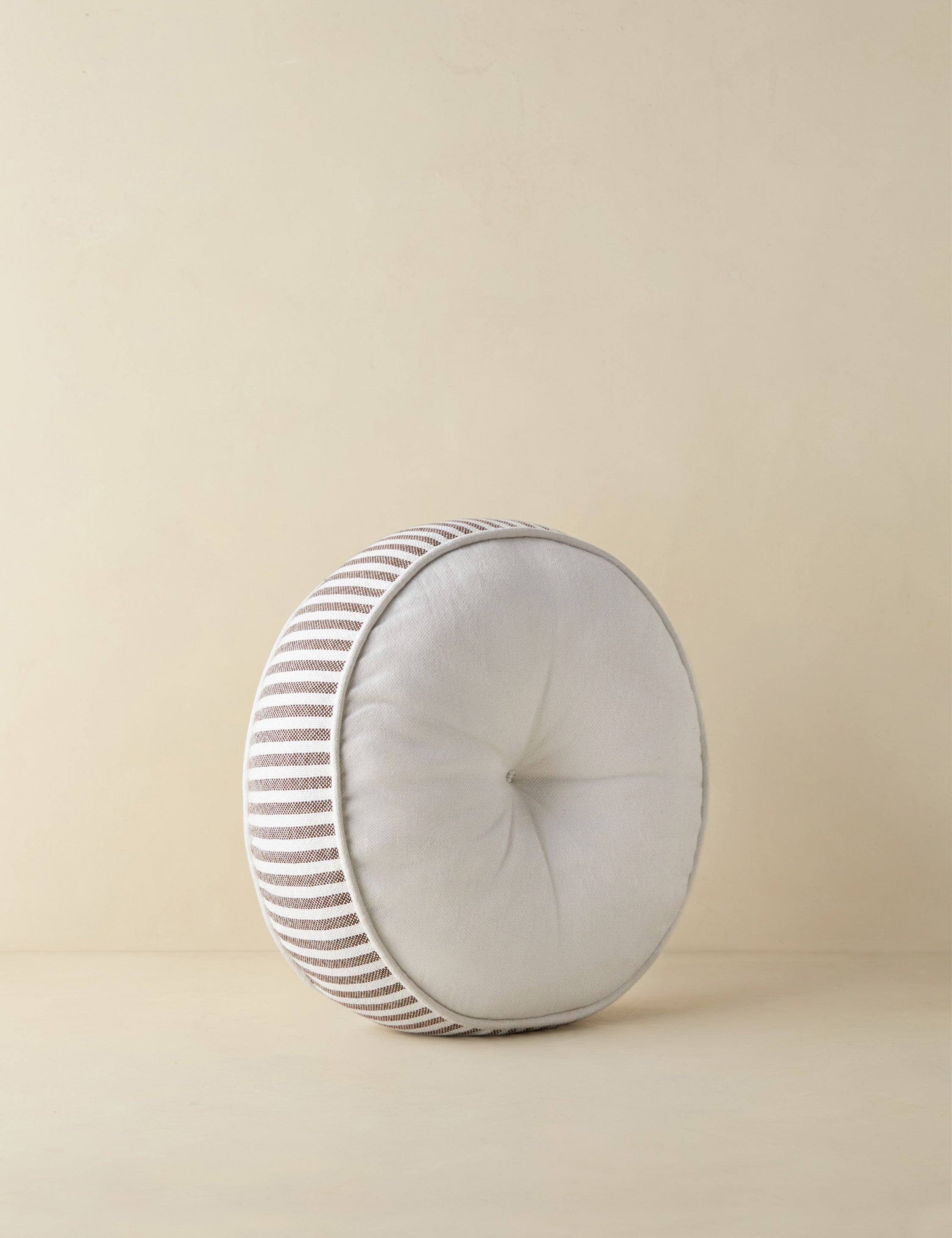 Lulu and Georgia Littu Indoor / Outdoor Striped Disc Pillow by Sarah Sherman Samuel