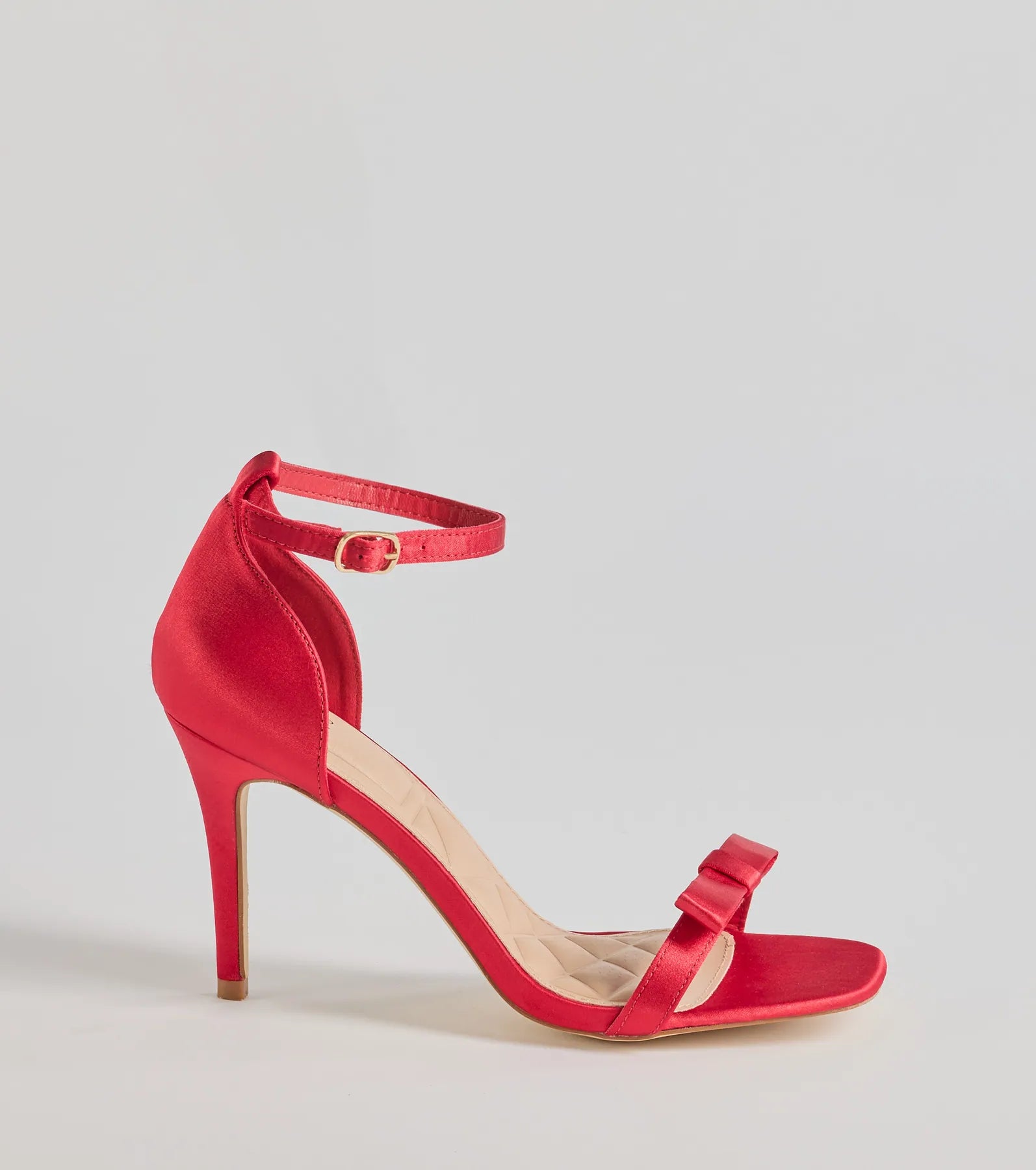 Windsor Sealed With Glam Bow Stiletto Heels – RED - view 2
