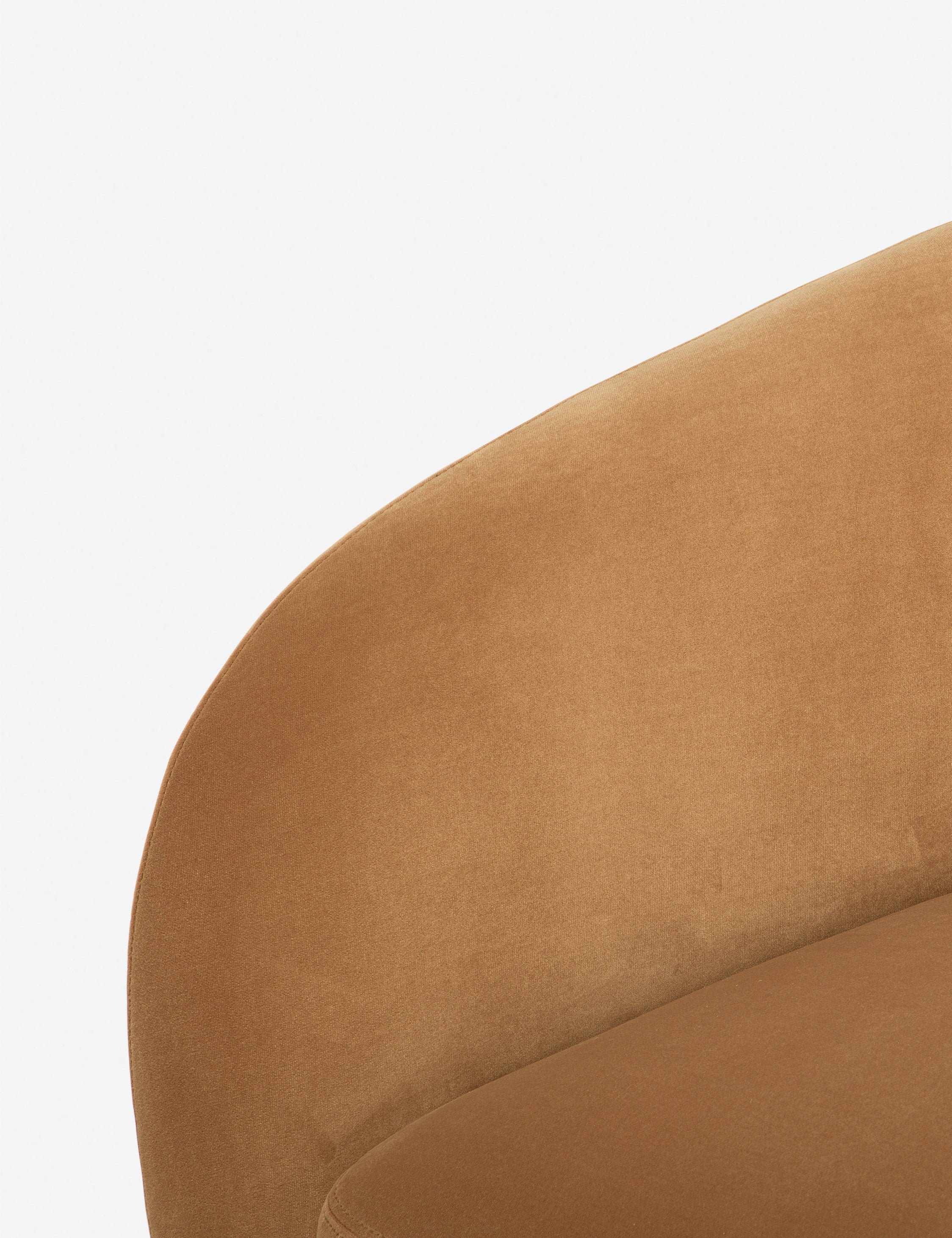 Lulu and Georgia Maas Sofa – Camel Faux Mohair - view 6