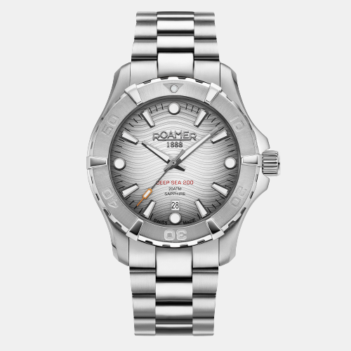 Roamer Deep Sea 200 Men Quartz Silver Dial Analog Stainless Steel Watch 860833 41 15 70
