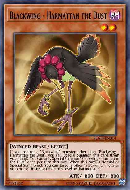 Yu-Gi-Oh! Blackwing - Harmattan the Dust - BOSH-EN014 - Common - 1st Edition