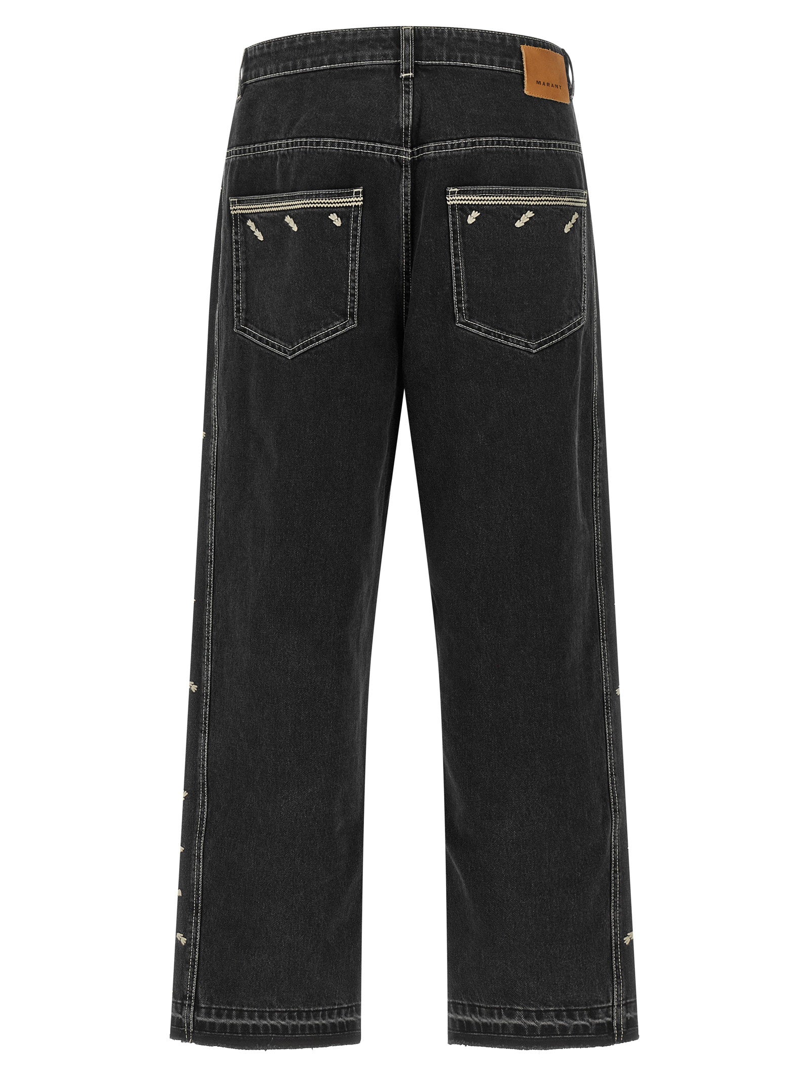 Marant Jorian Jeans With Embroideries – 100% cotton - view 2