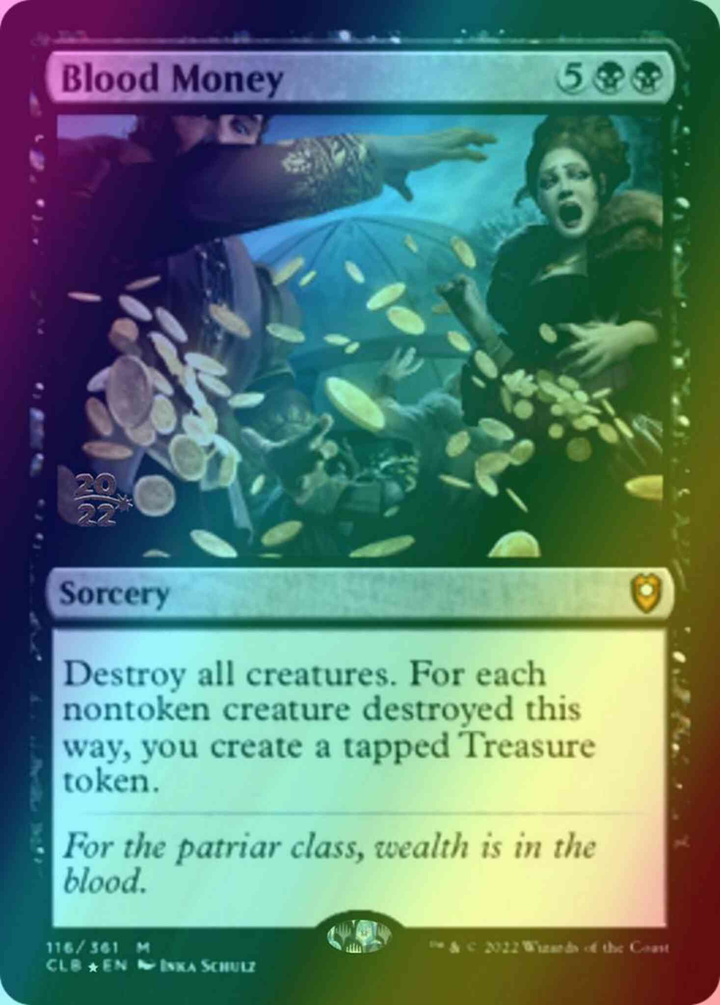 Blood money 116s – Magic Blood Money [116s] [Prerelease] [Commander Legends: Battle for Baldur's Gate: Promos] [Foil]