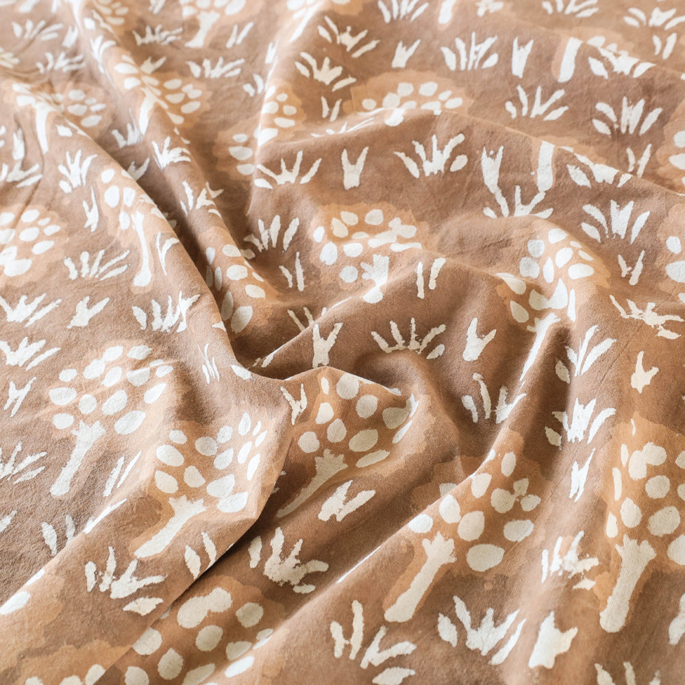 BINDAAS UNLIMITED Brown - Block Art Print Cotton Double Bindaas Bed Sheet (110 x 93 in) - view 2