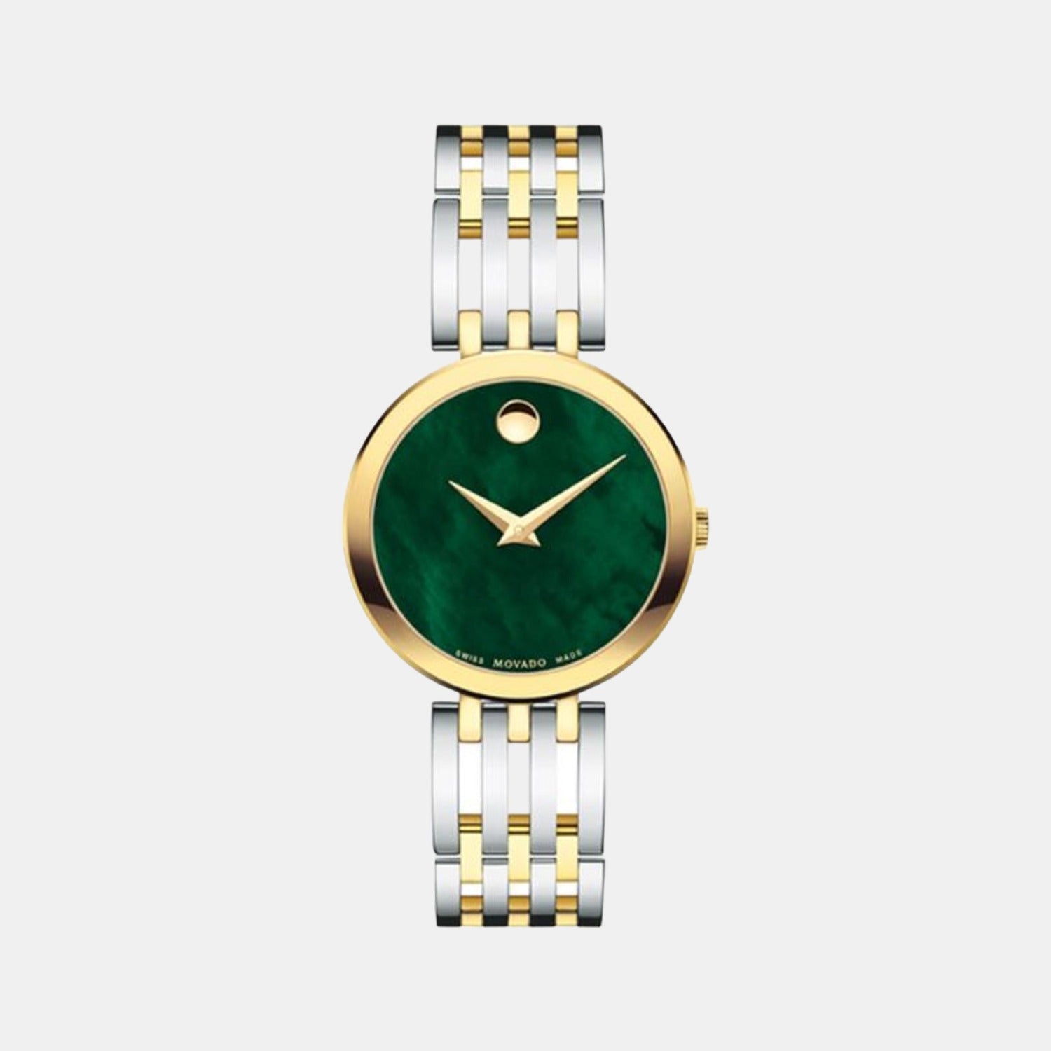 Movado Esperanza Women Quartz Green Dial Analog Stainless Steel Watch 607570