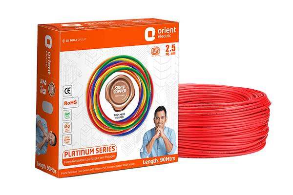Orient Electric Flame Retardant Low Smoke And Halogen Platinum Wires - view 4