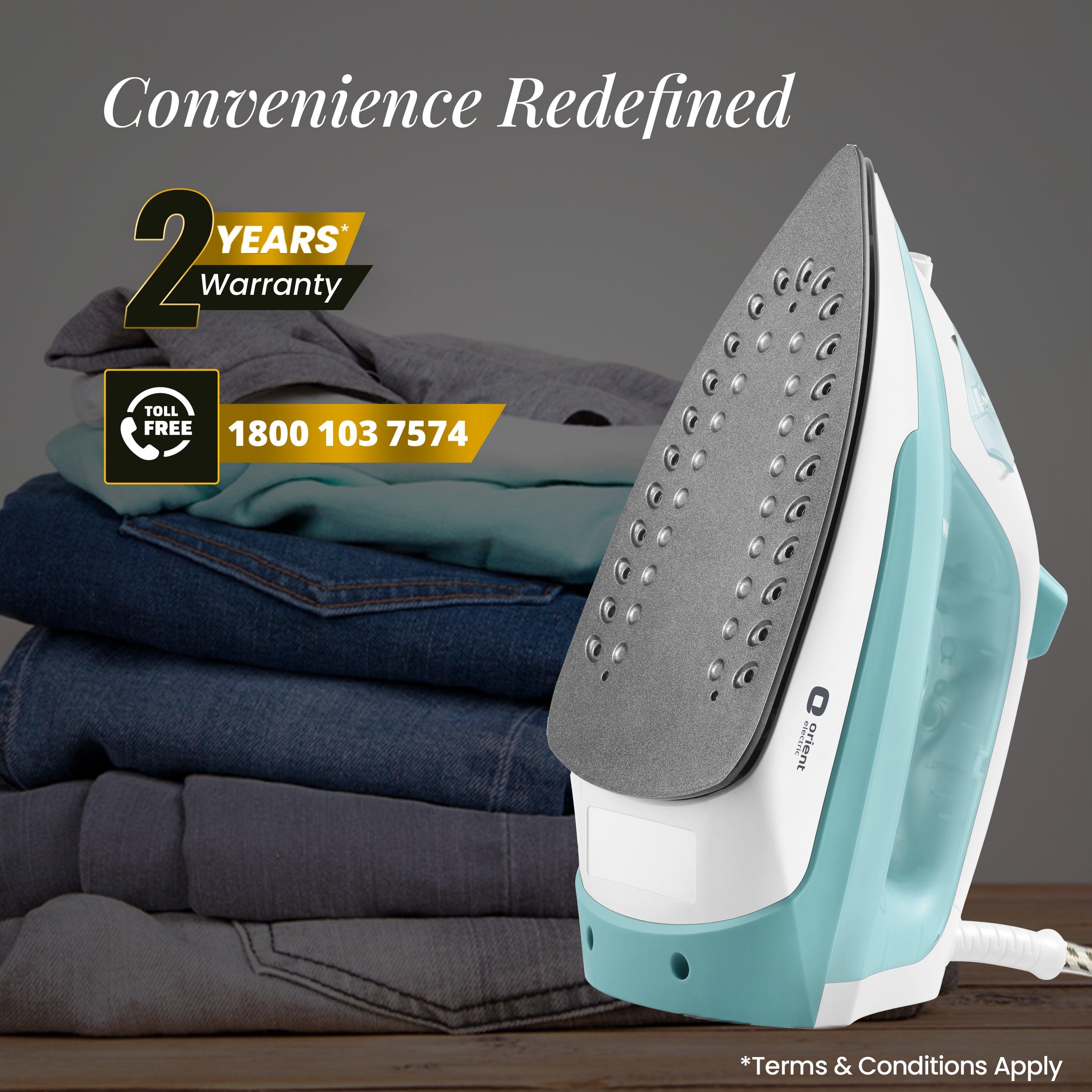 orientelectric Fabrifeel Non Stick Steam Iron for Clothes - view 16