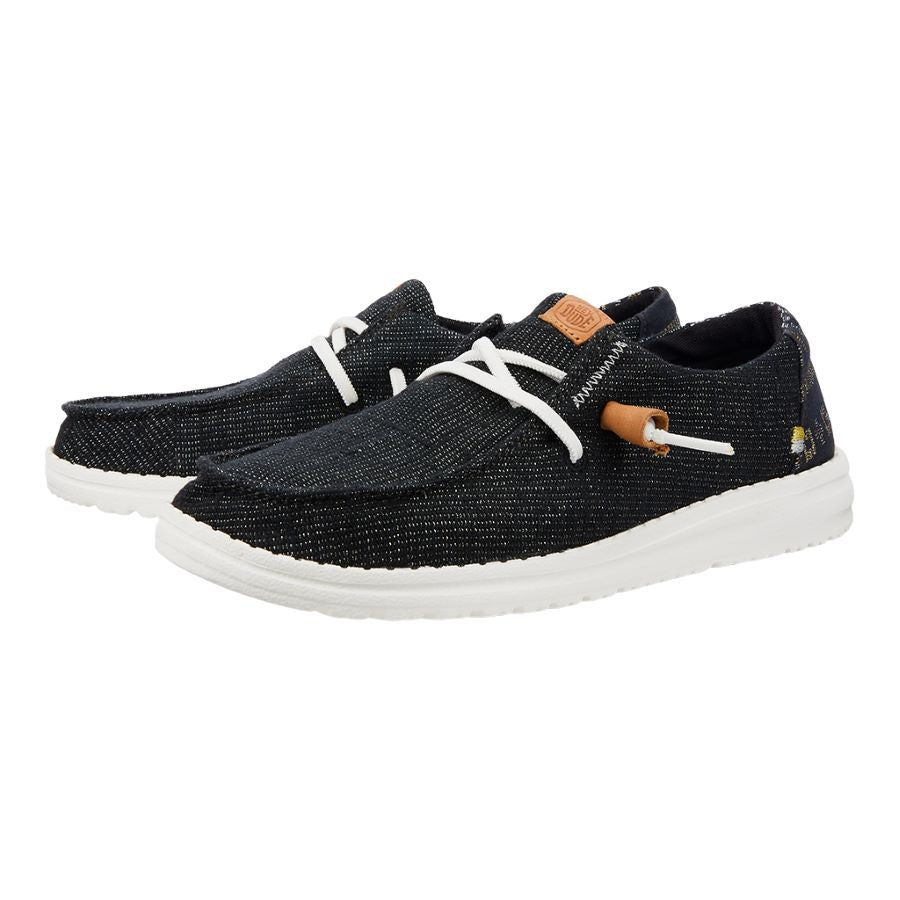 HEYDUDE shoes Wendy Slub Baja Stripe - Black – Women's - view 2