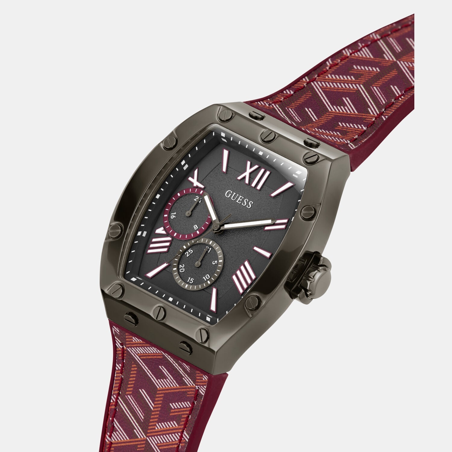 Guess Falcon Men Quartz Grey Dial Analog Silicone Watch GW0645G4 - view 4