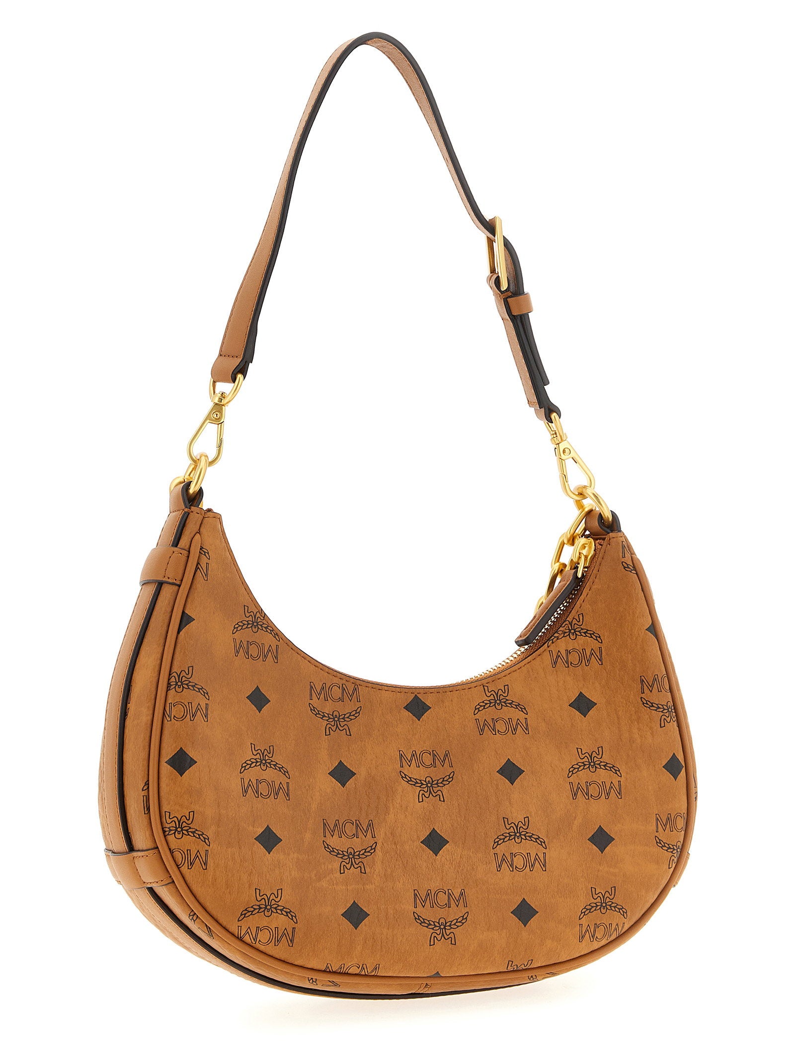 Mcm Aren Crescent Hobo Shoulder Bag - view 2