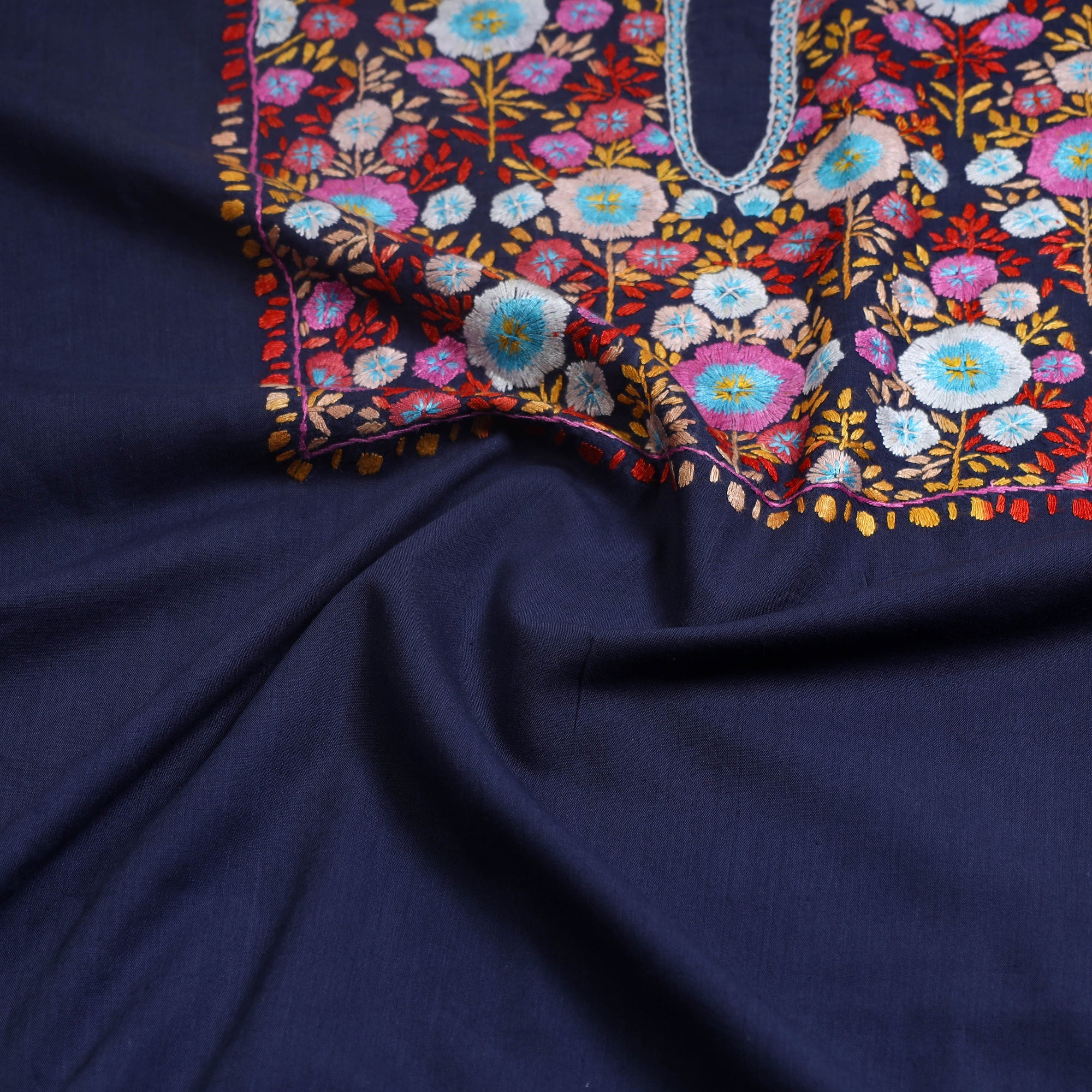 ITOKRI CRAFTS INITIATIVE 2pc Kashida Hand Embroidery Cotton Dress Material 47 - view 2