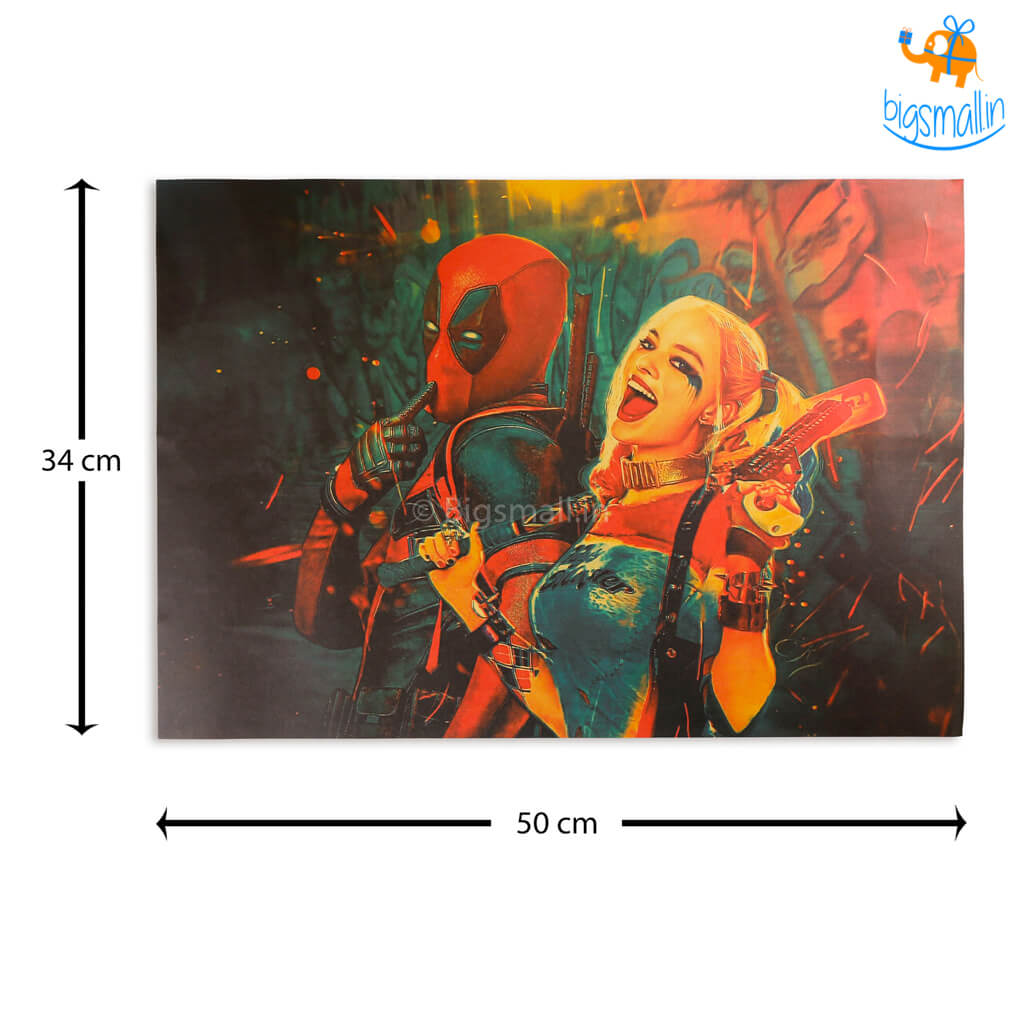 AmyLi Harley Quinn & Deadpool Poster - view 3