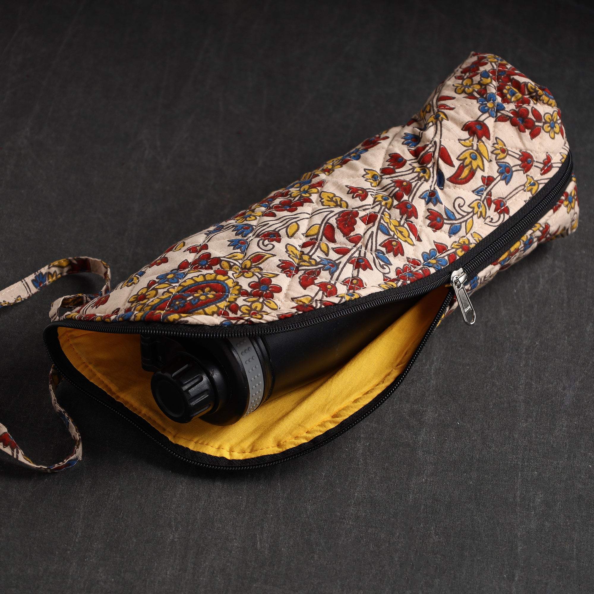 JALPARI Beige - Handmade Cotton 1L Water Bottle Cover 09 - view 3