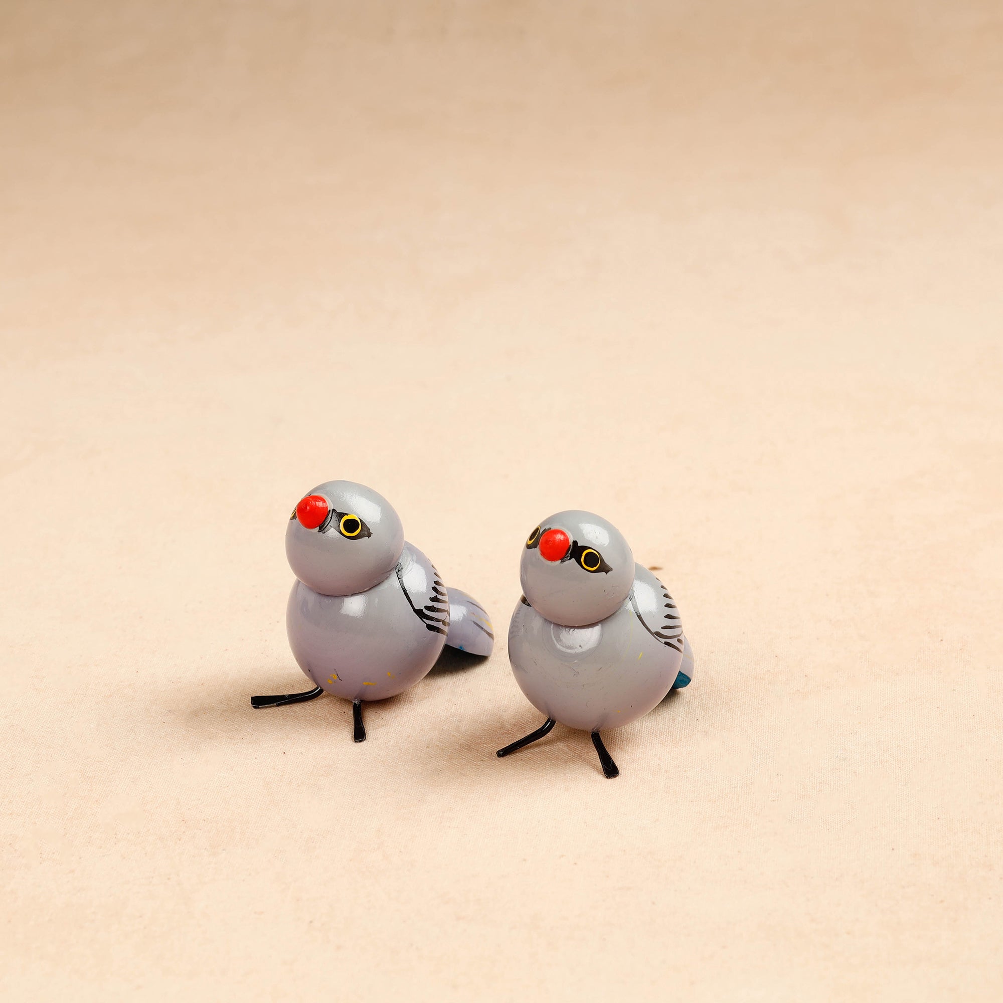 ITOKRI CRAFTS INITIATIVE Baby Birds - Etikoppaka Handcrafted Wooden Decor Item - view 2