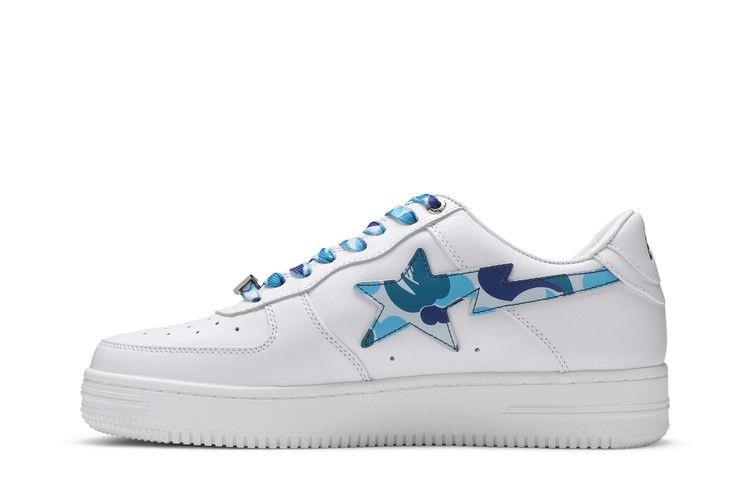 A Bathing Ape Bape Sta Low White ABC Camo Blue (2021) - view 3