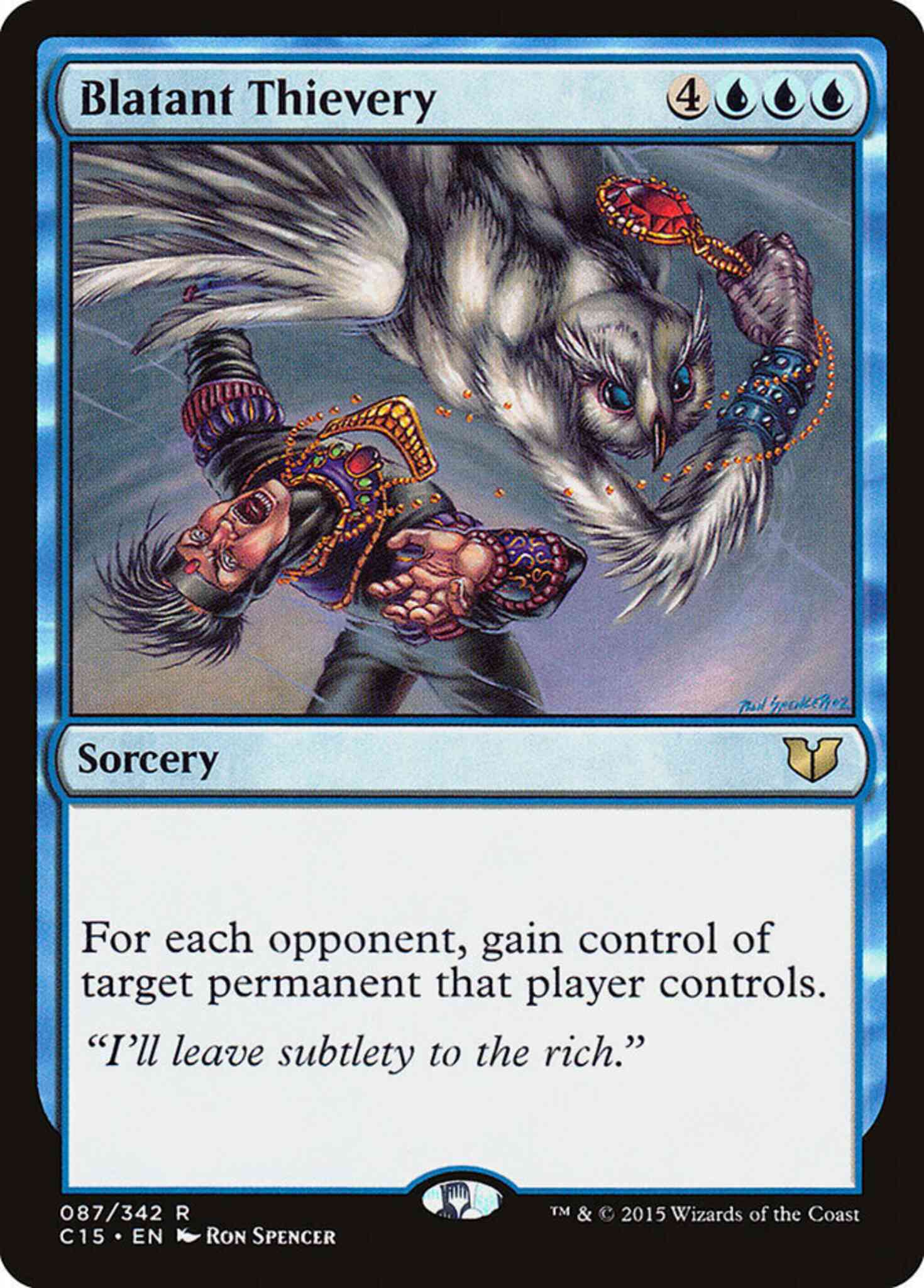 Blatant thievery 87 – Magic Blatant Thievery [87] [Commander 2015] [Non-Foil]