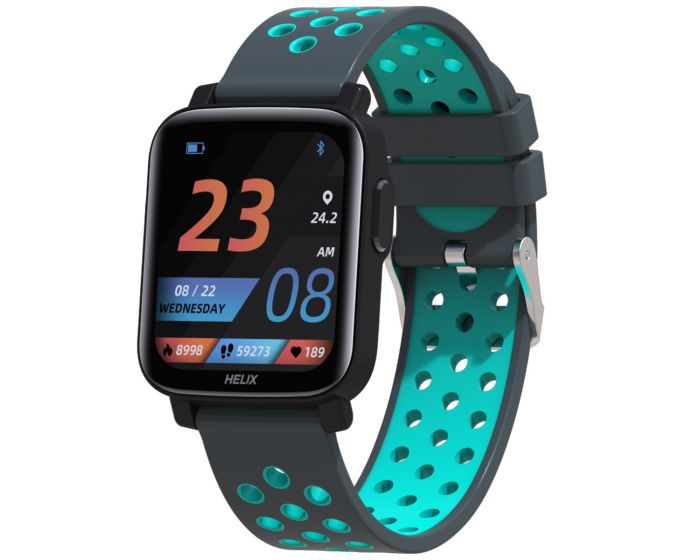 Helix Smart Metal Fit 2.0 Grey & Blue – Black