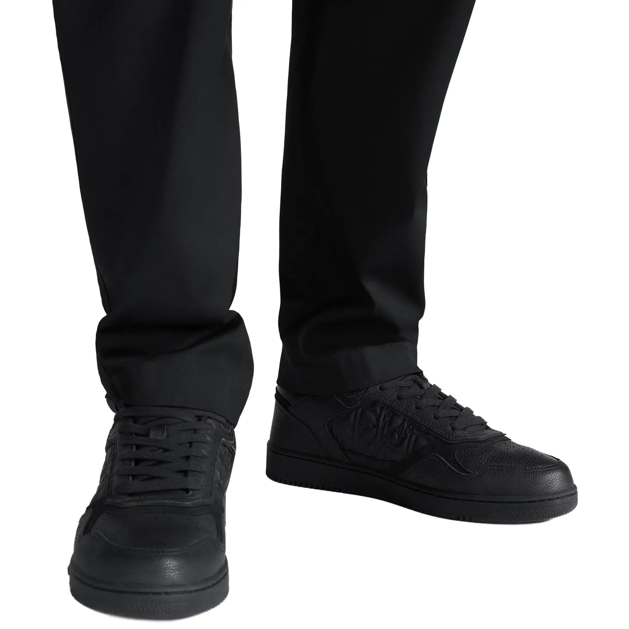 Dior B27 Uptown Black Grained Calfskin Sneaker - view 6