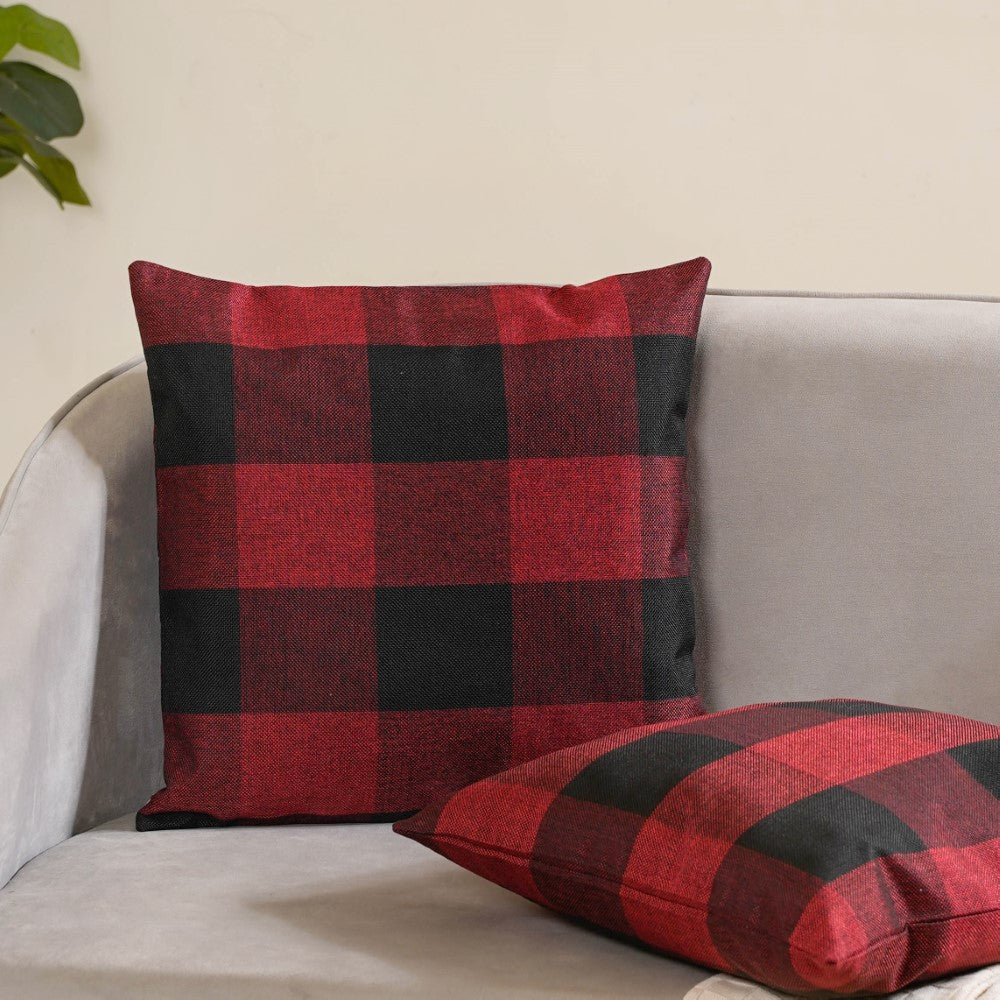 Nestasia Checked Cushion Cover Set of 2 - view 11