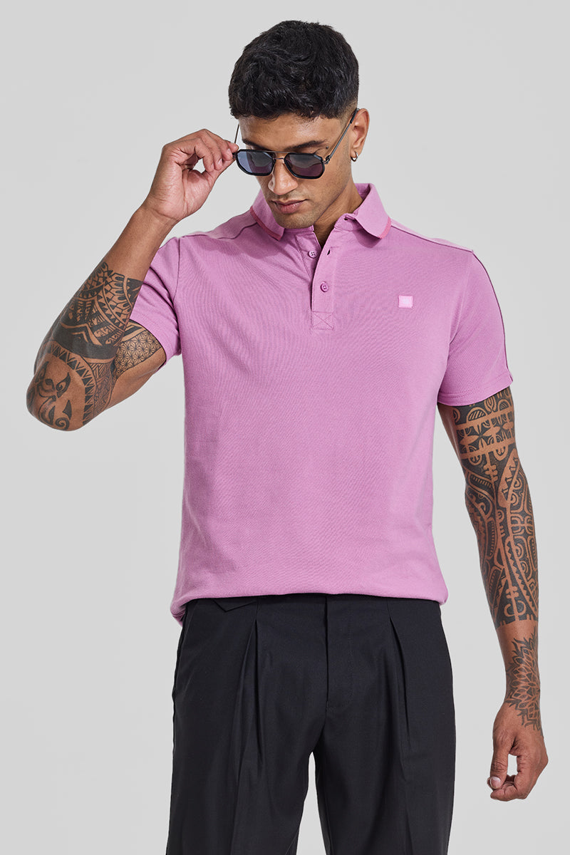 SNITCH Believe Pink Polo T-Shirt