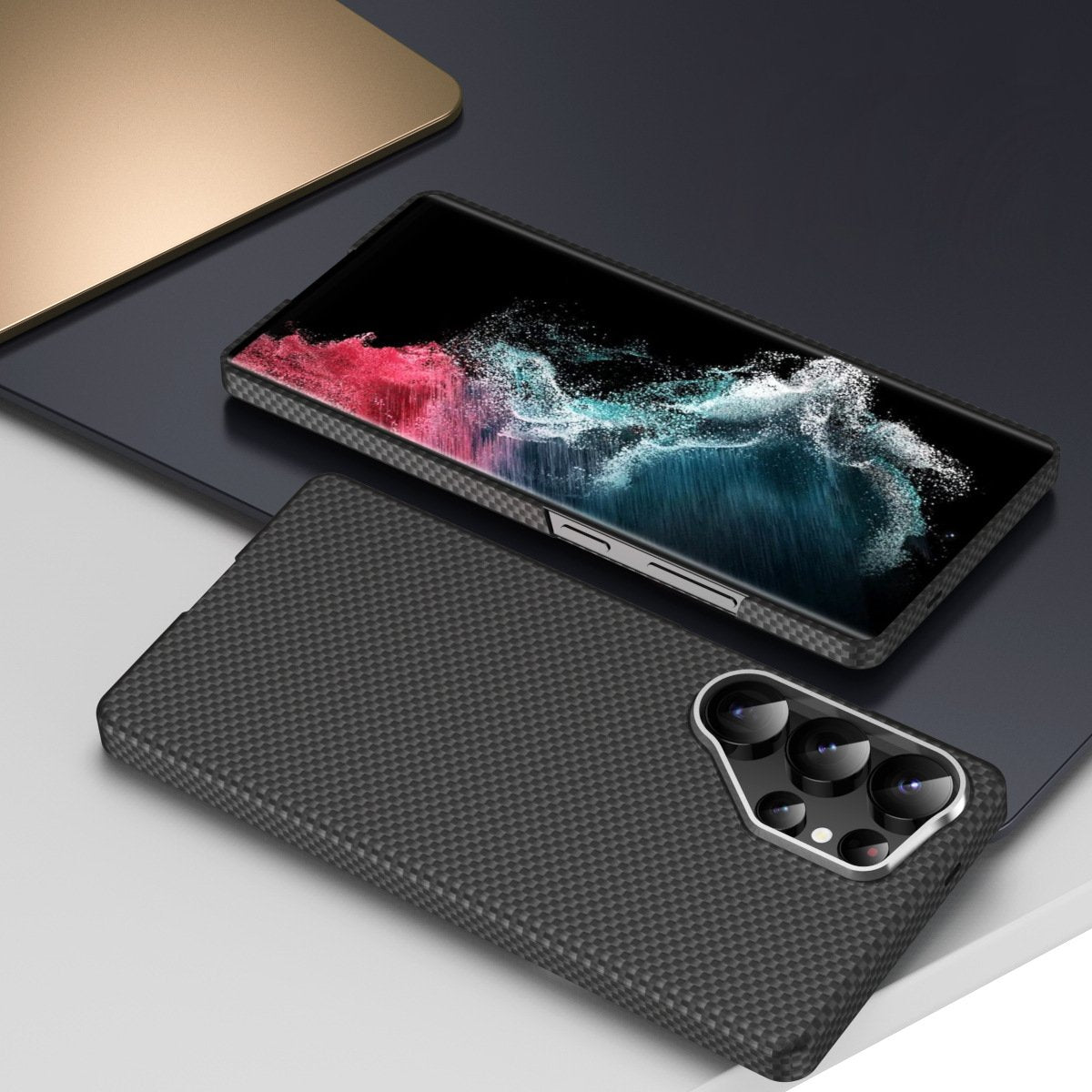 Million Cases Galaxy S25 Series Neo Armor Carbon Fiber Shield Case