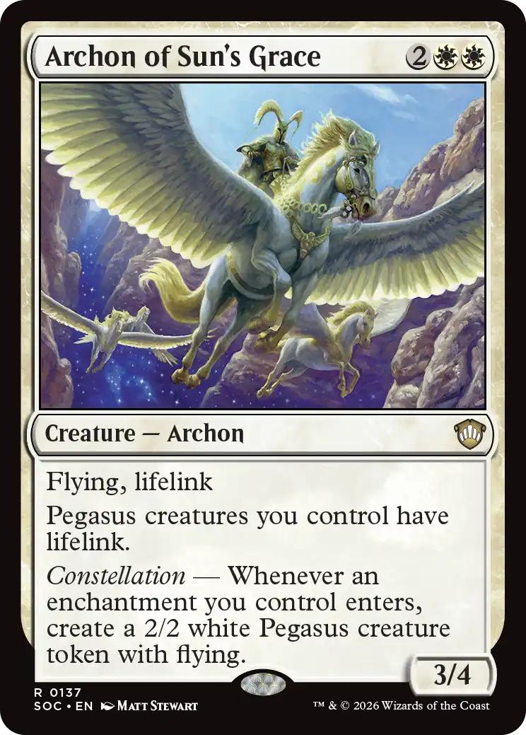 Grace 137 secrets – Magic Archon of Sun's Grace [137] [Secrets of Strixhaven: Commander] [Non-Foil]
