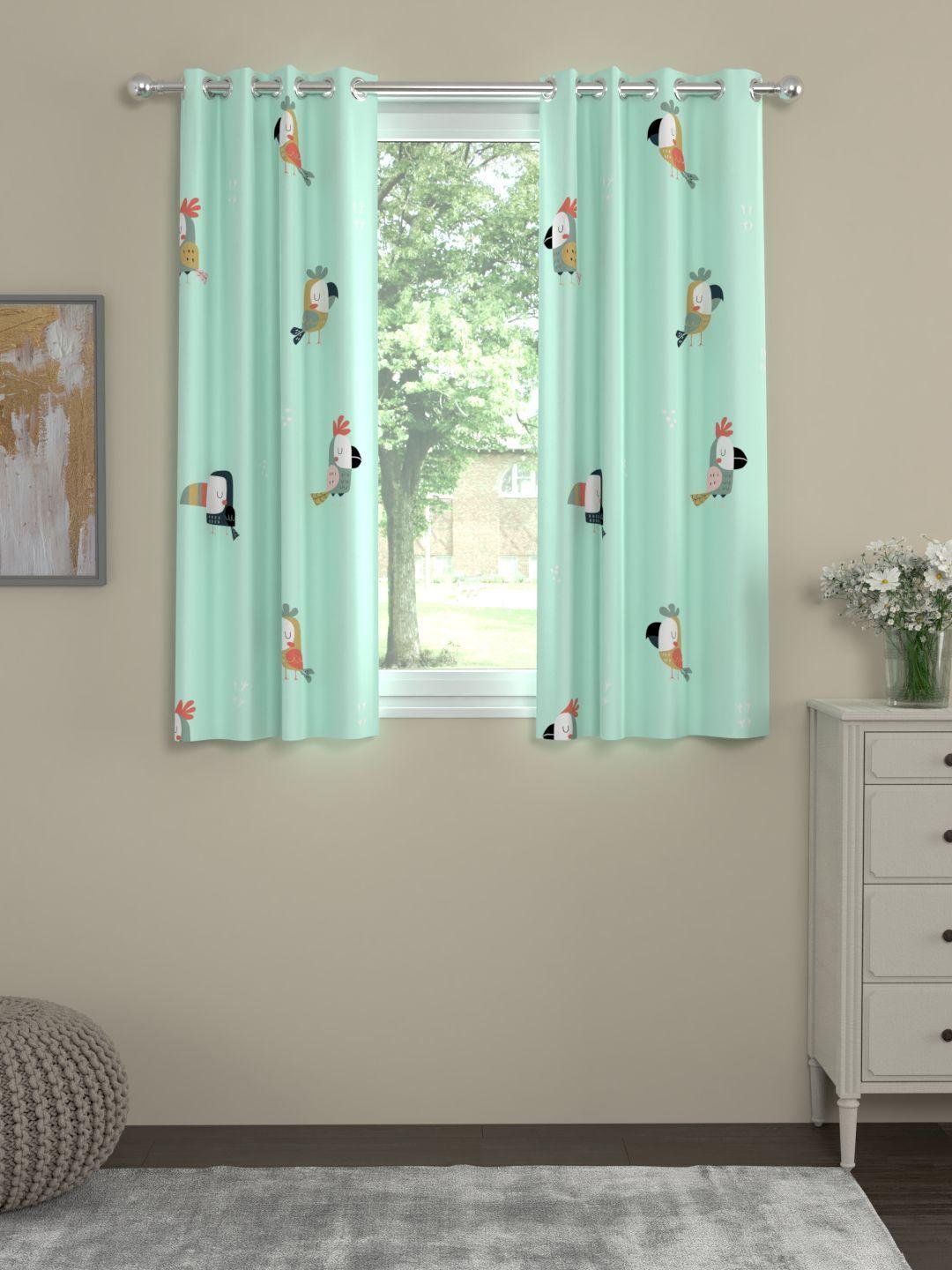 Urban Space -Home Furnishing Store Premium 100% Cotton Curtain for Window & Curtains for Door - Pack of 1 Curtain, Blue Pelican - view 6