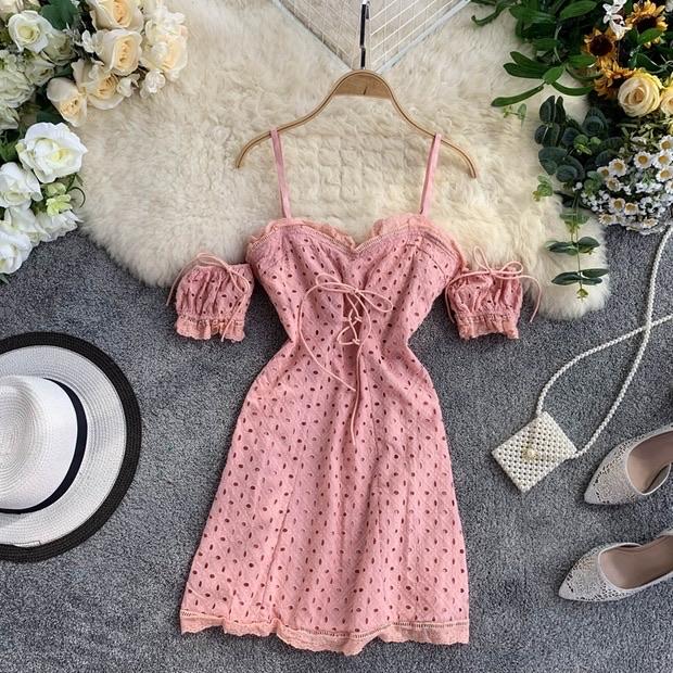 Alamode By Akanksha Onelone Eyelet Dress