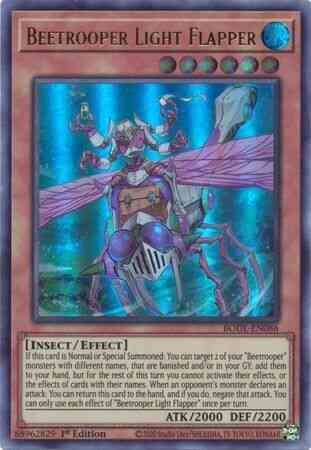 Yu-Gi-Oh! Beetrooper Light Flapper - BODE-EN086 - Ultra Rare - 1st Edition