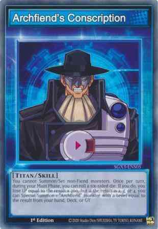 Yu-Gi-Oh! Archfiend's Conscription - SGX3-ENS05 - Common - 1st Edition