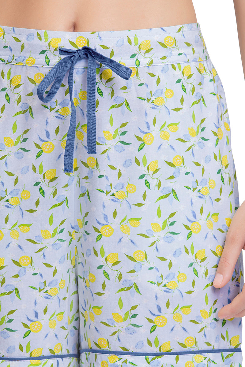 Amante Sleep Shorts - Lemon Leaf Pr - view 5