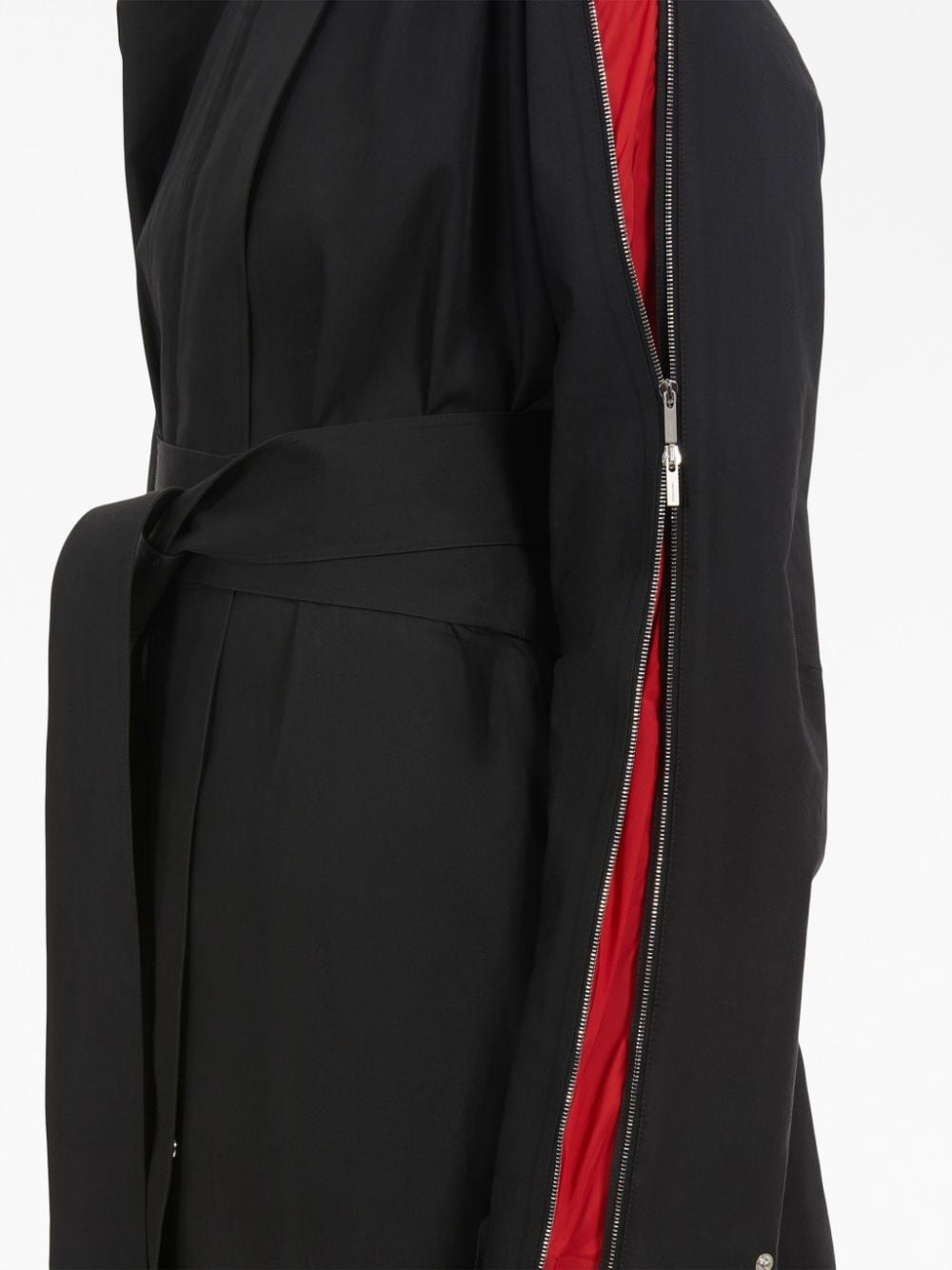 Ferragamo Zip-detail cotton belted trench coat - view 2