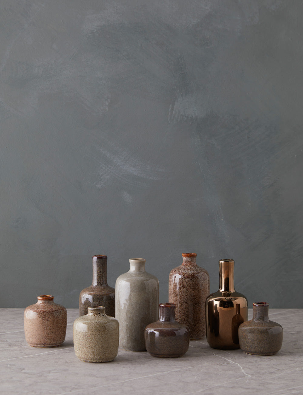 Molloy vases set – Lulu and Georgia Molloy Vases (Set of 8) – Brown