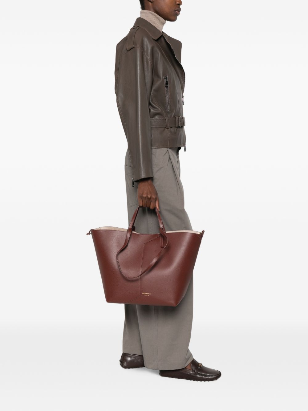 Emporio Armani Leather Tote Bag – 100% Bovine Leather - view 3