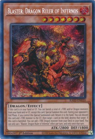 Blaster dragon ruler – Yu-Gi-Oh! Blaster, Dragon Ruler of Infernos - RA03-EN010 - Secret Rare - 1st Edition