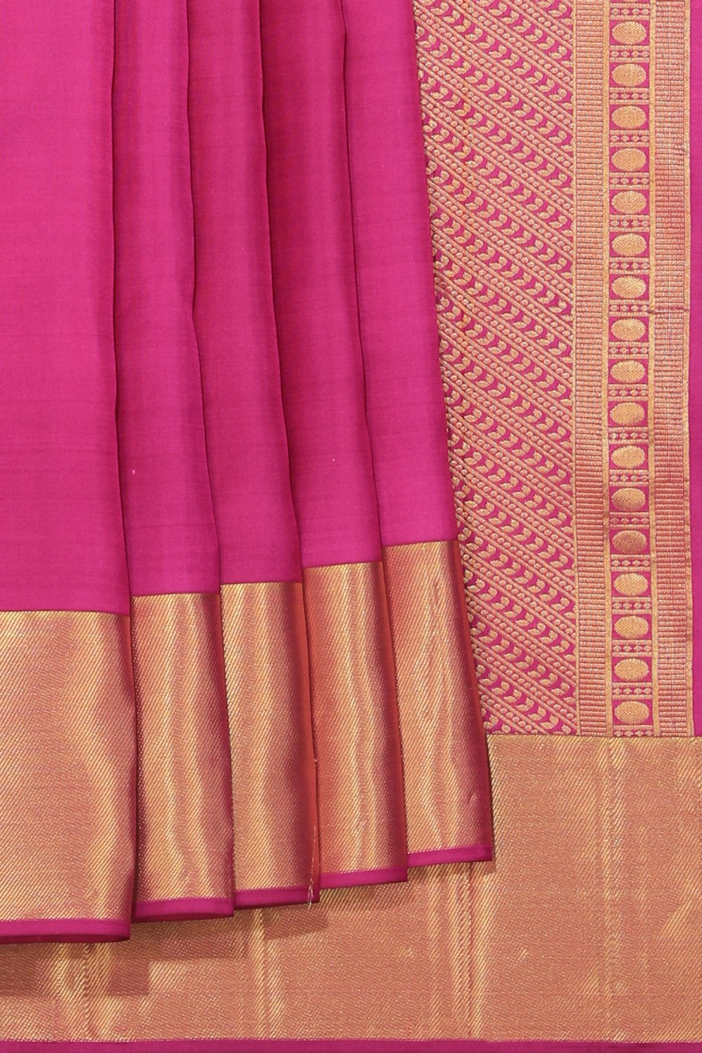 Kalanjali Kanchi Silk Magenta Pink Saree – Women's