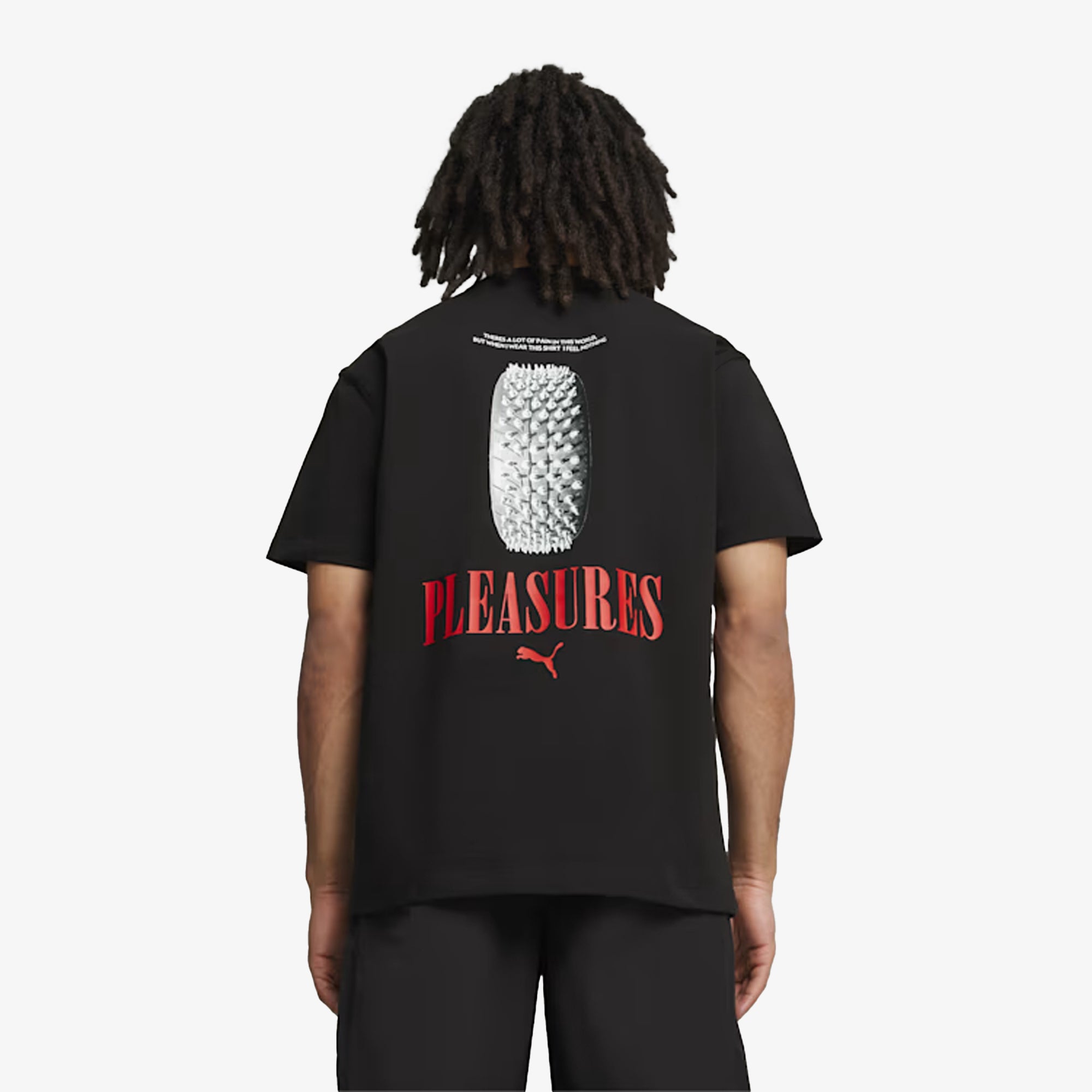 Puma | x PLEASURES GRAPHIC TEE { BLACK - view 2