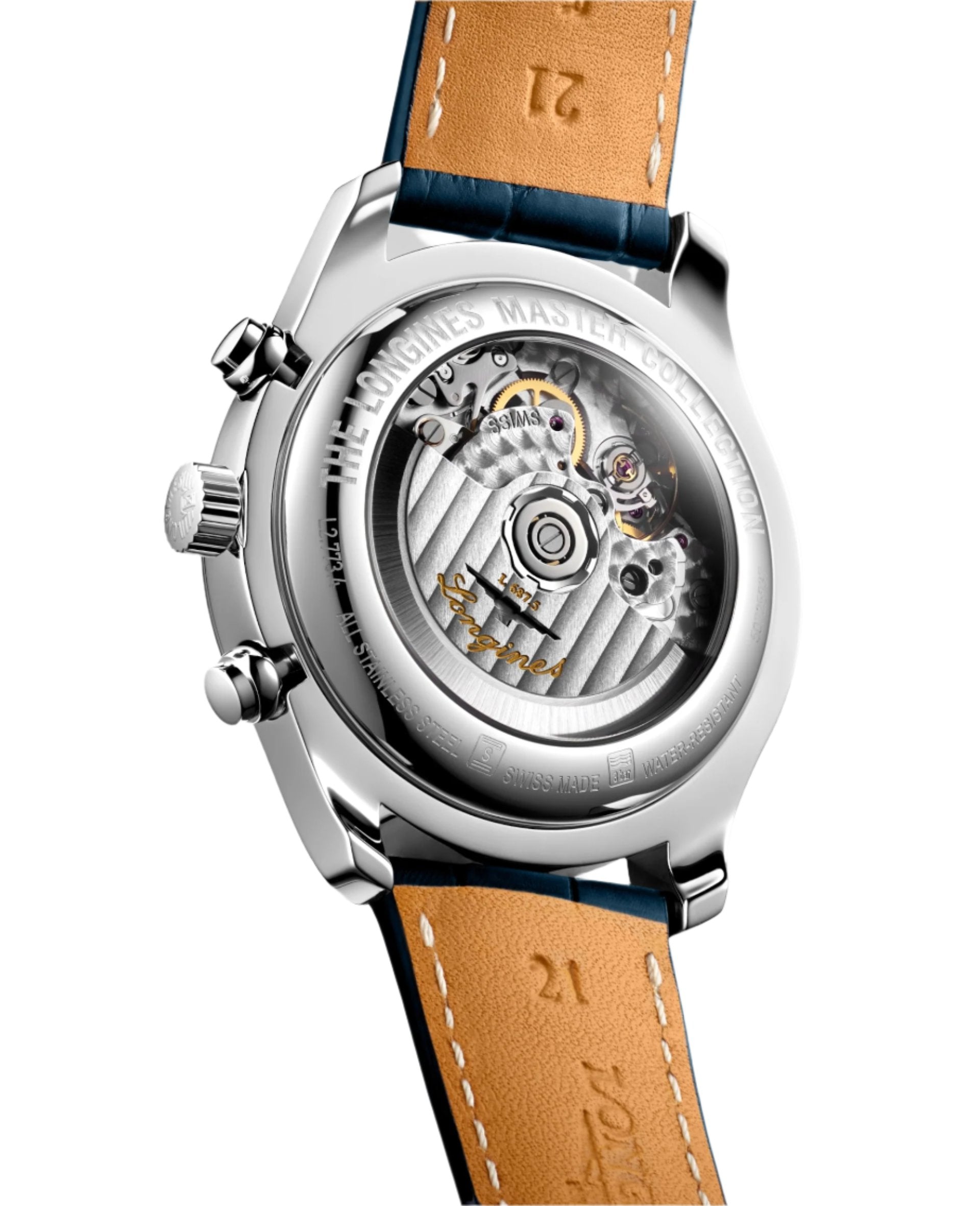 Longines Master Chrono Moonphase Silver Dial Men 42mm - view 3