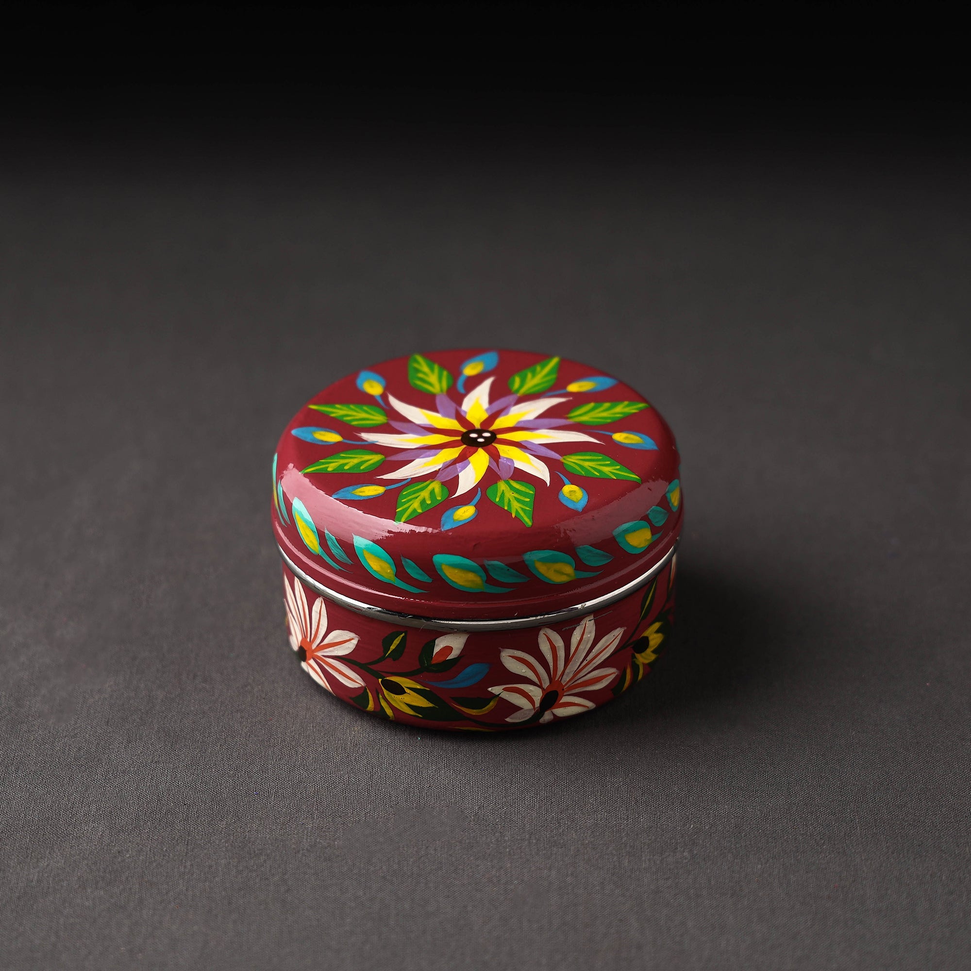 AAYAAS Banaras Handpainted Stainless Steel Multi Utility Container - view 2