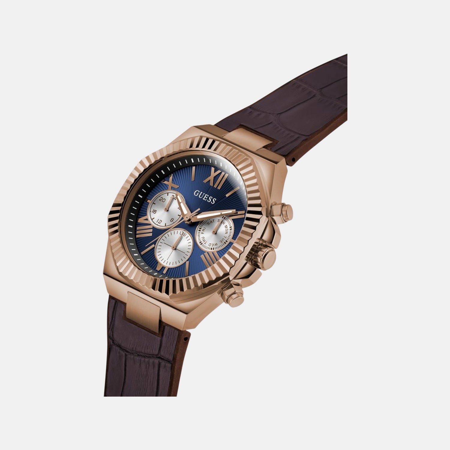 Guess Equity Men Quartz Blue Dial Multi-Function Leather Watch GW0791G4 - view 5