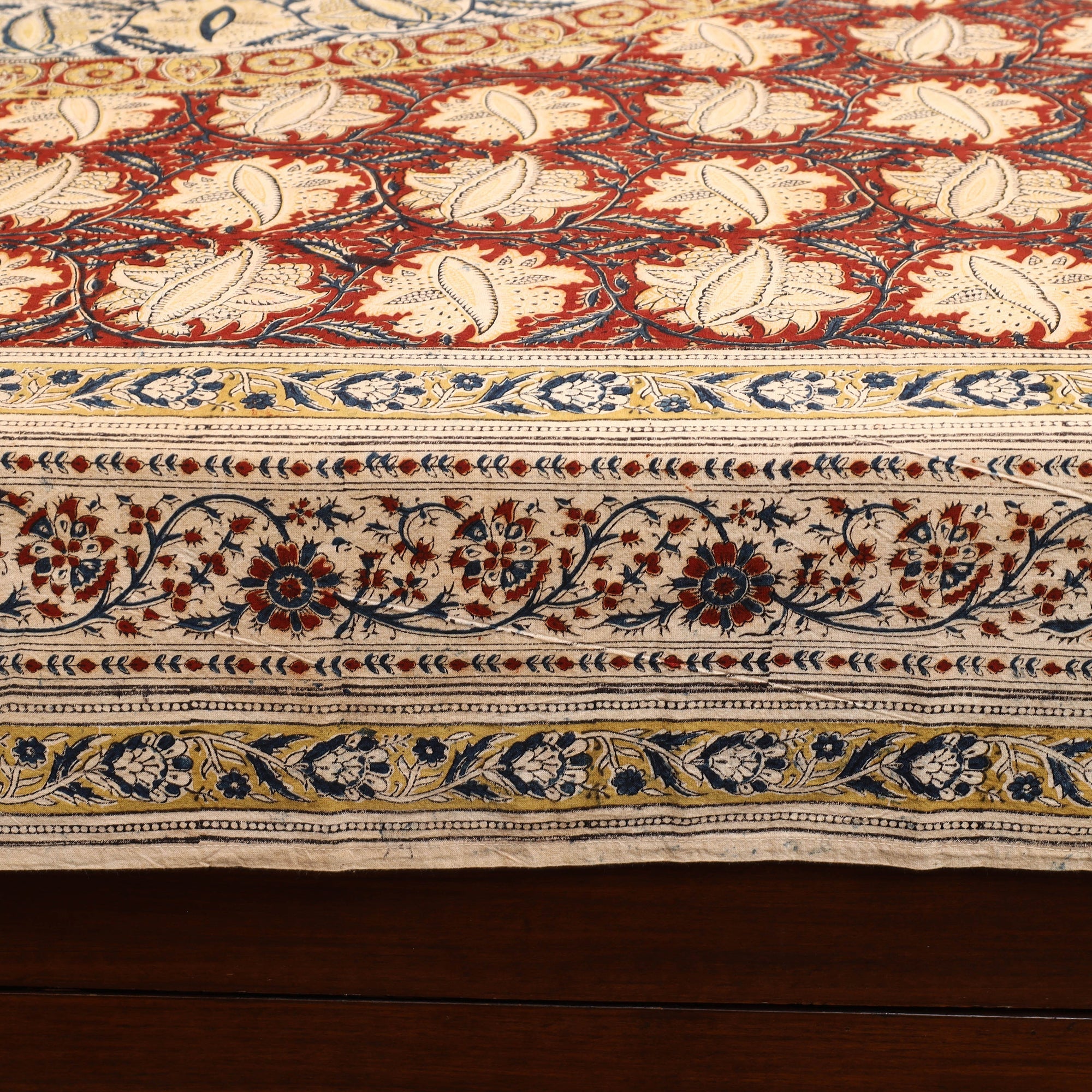 SOUTH KARGHA Block Print Cotton Double Kalamkari Bed Sheet Set 50 - view 4